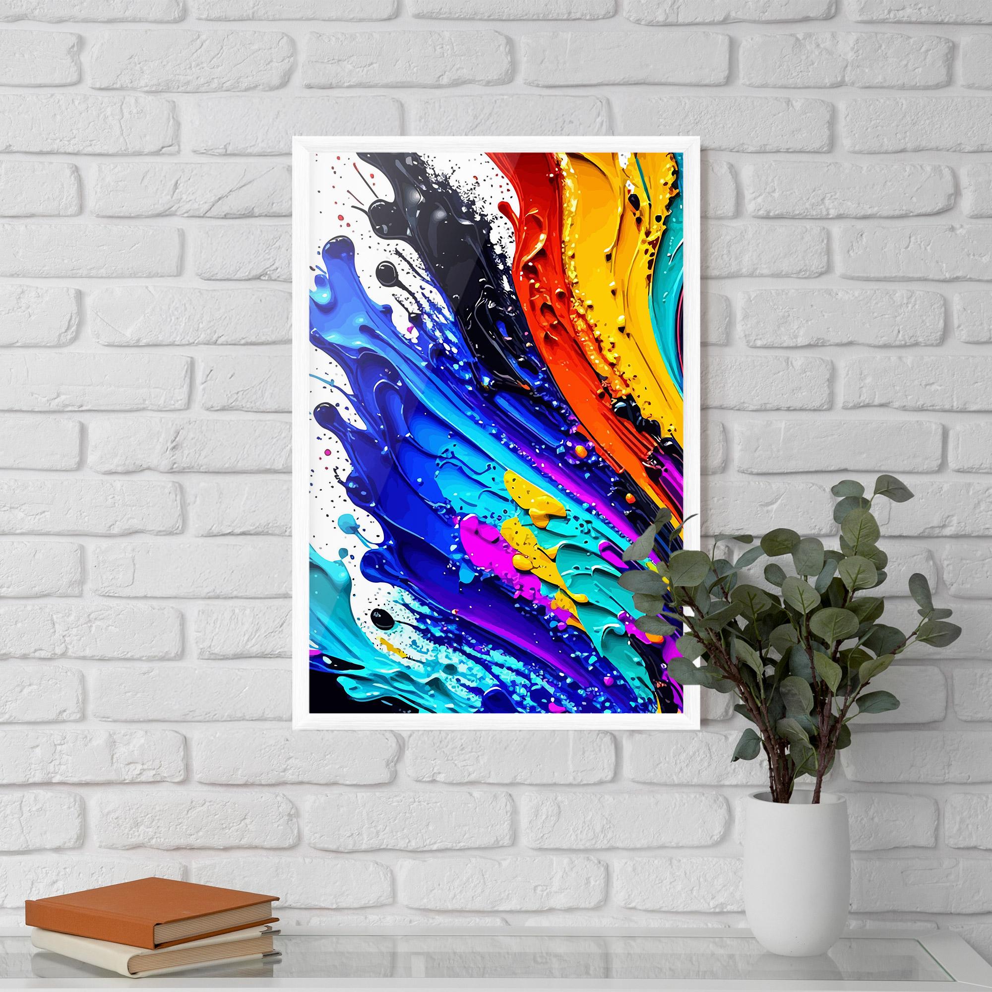 Gerahmte Poster Pretty Splash Color mockup 5