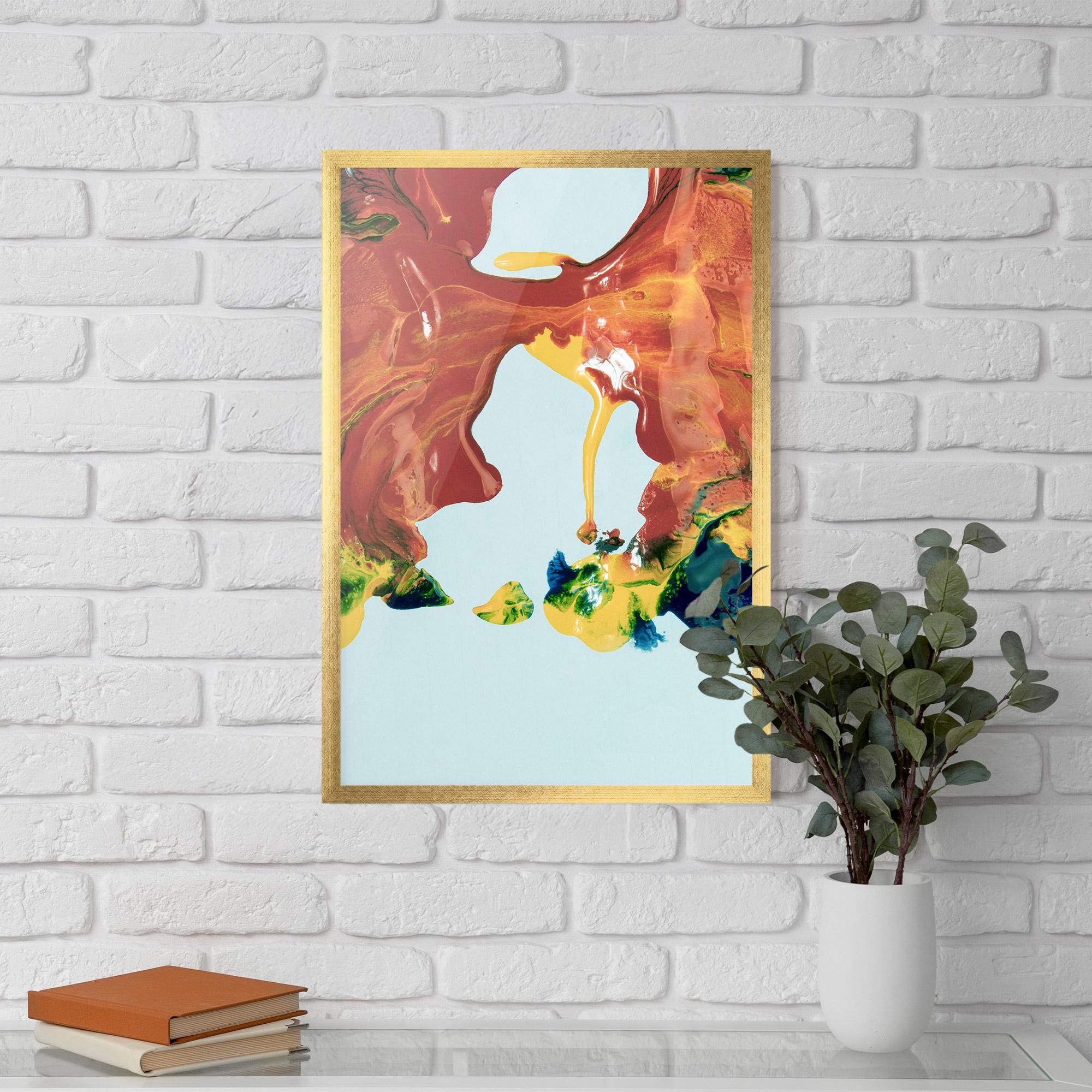 Gerahmte Poster Spilled Paint mockup 5