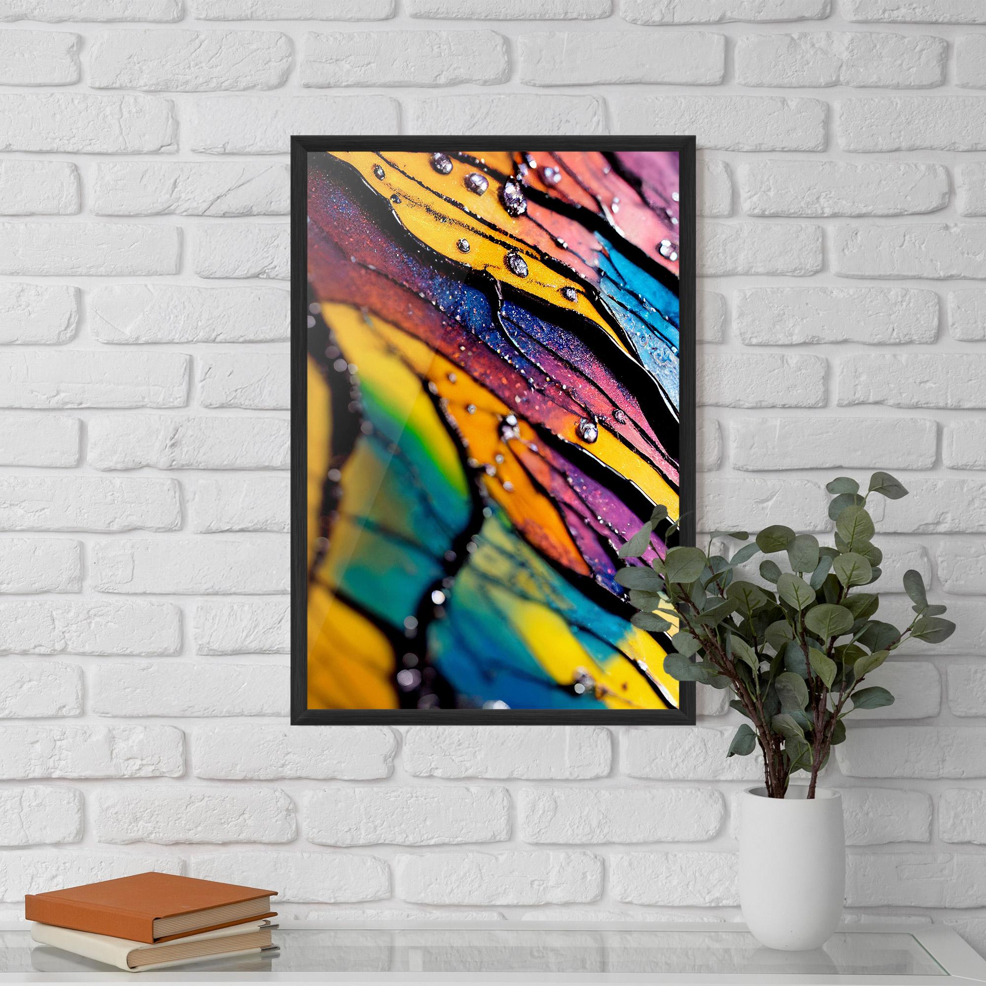 Gerahmte Poster Beautiful Colorful Epoxy mockup 5
