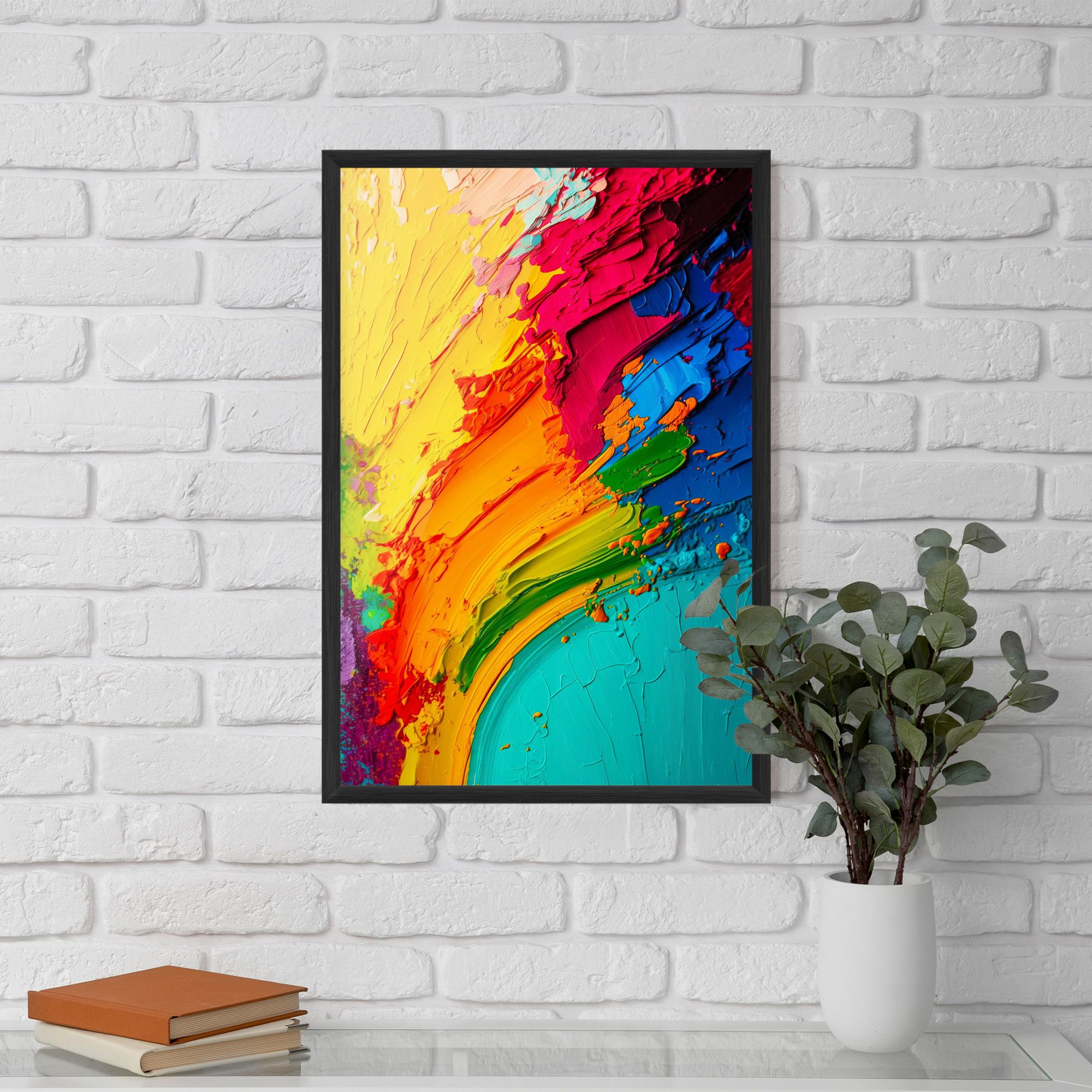 Multicolored Painting mockup 5