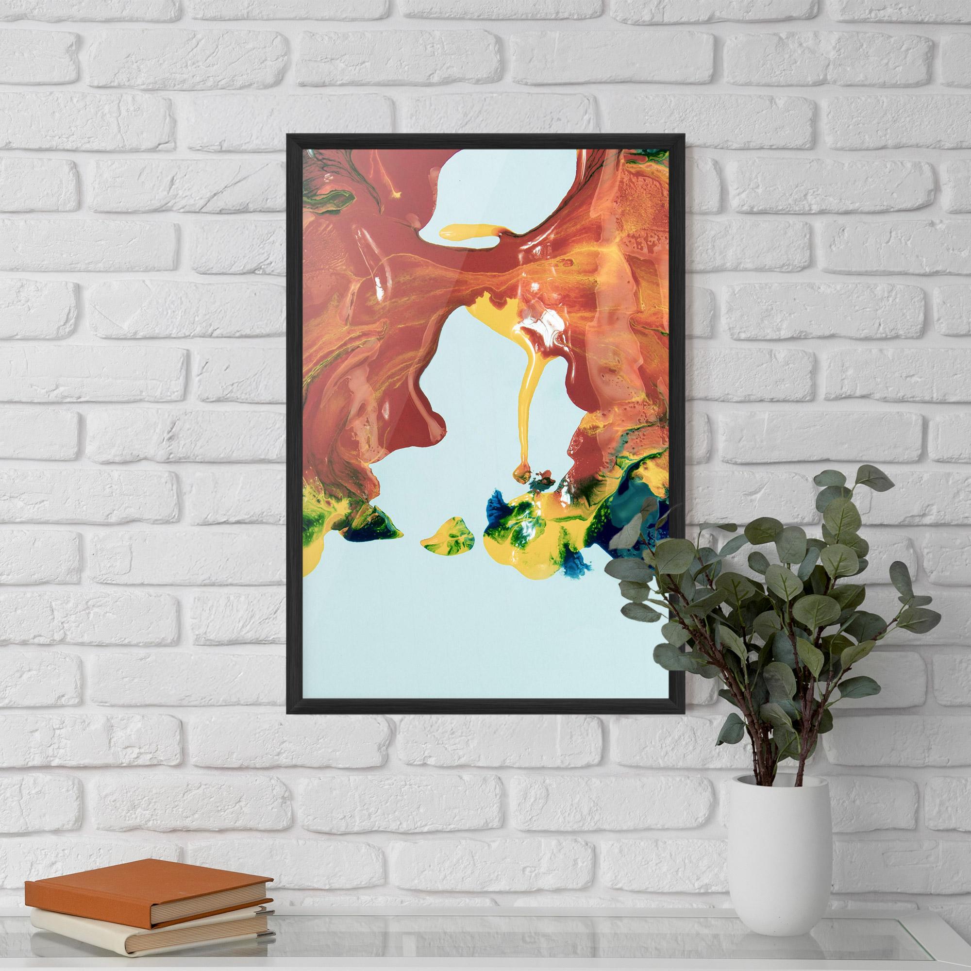 Gerahmte Poster Spilled Paint mockup 5