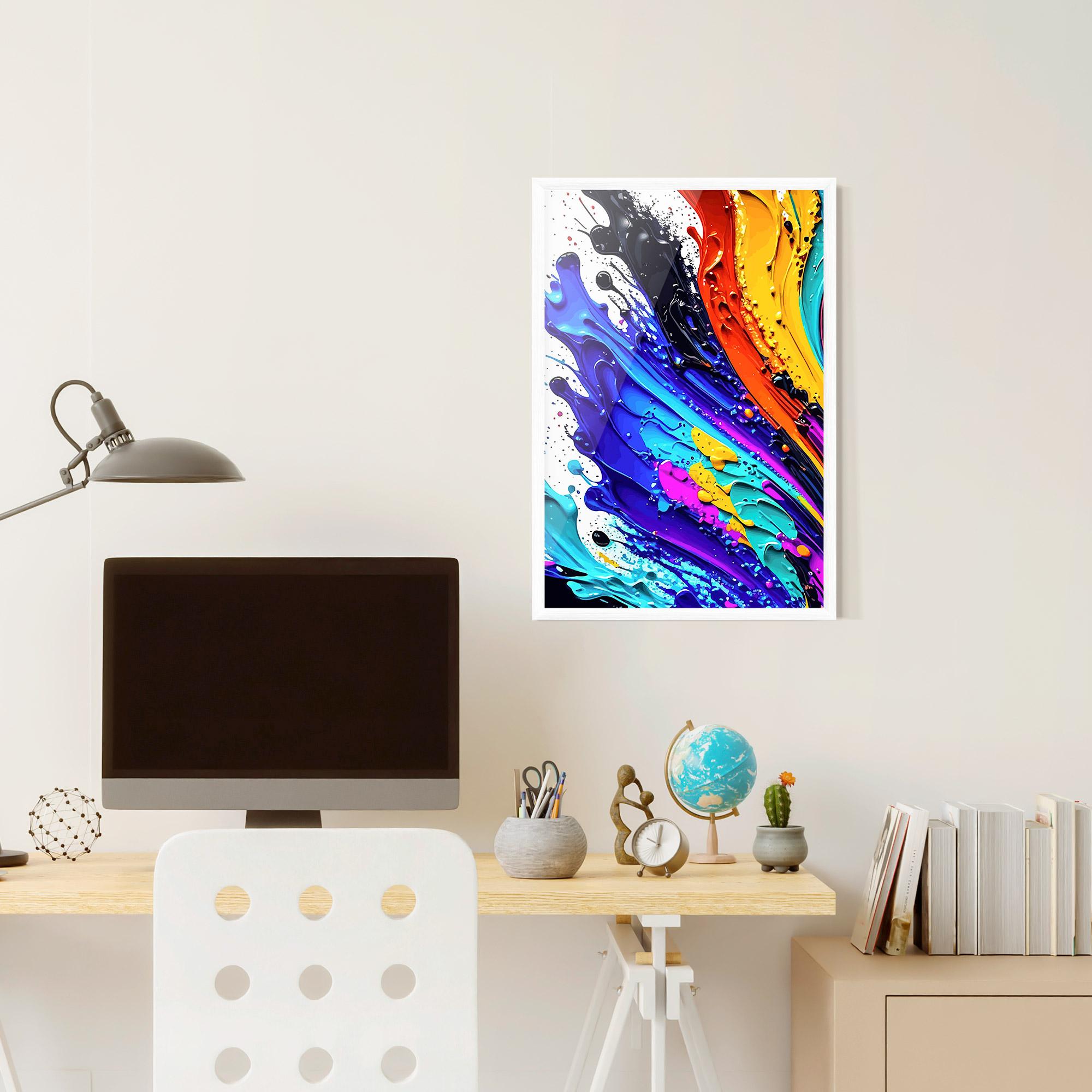 Gerahmte Poster Pretty Splash Color mockup 6