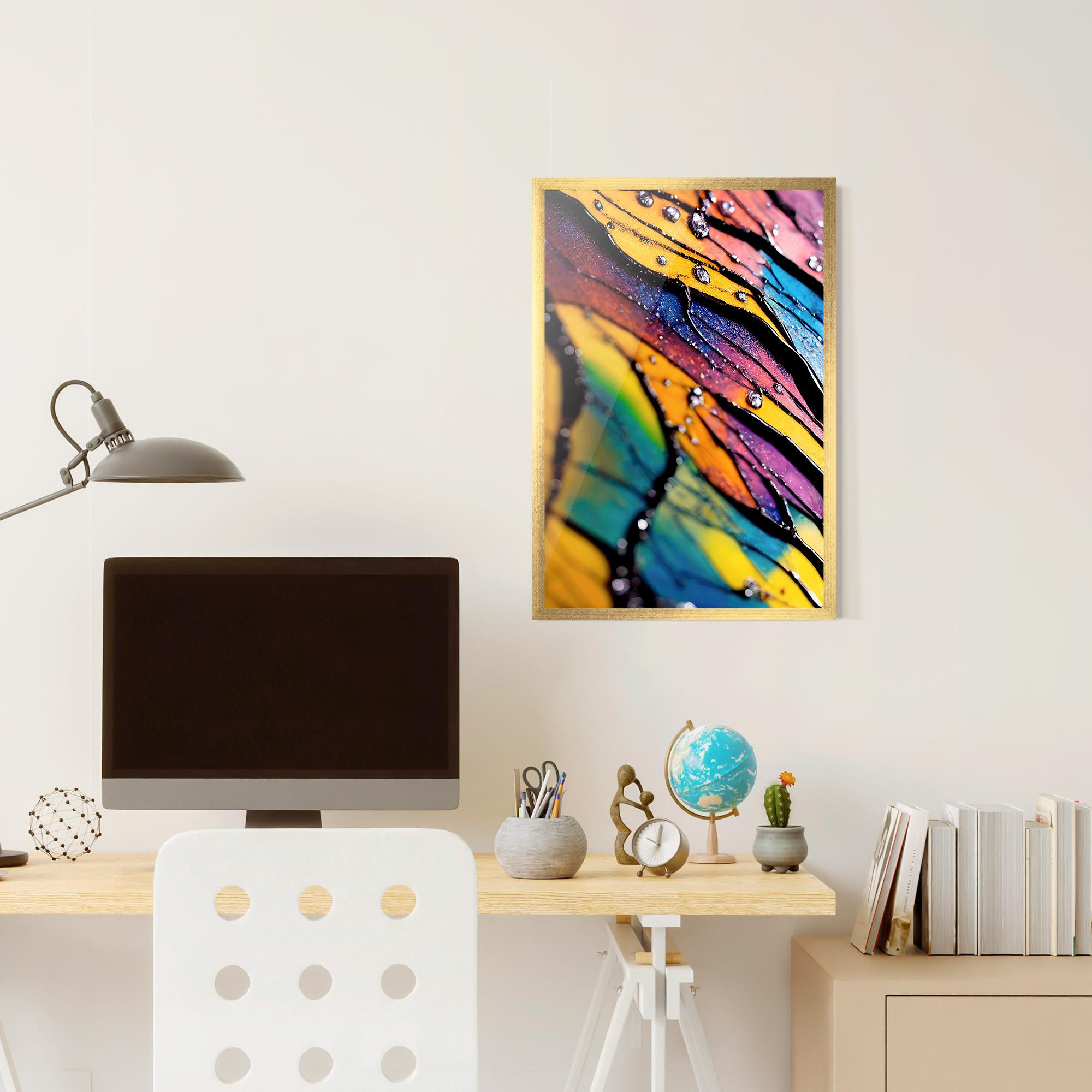 Gerahmte Poster Beautiful Colorful Epoxy mockup 6
