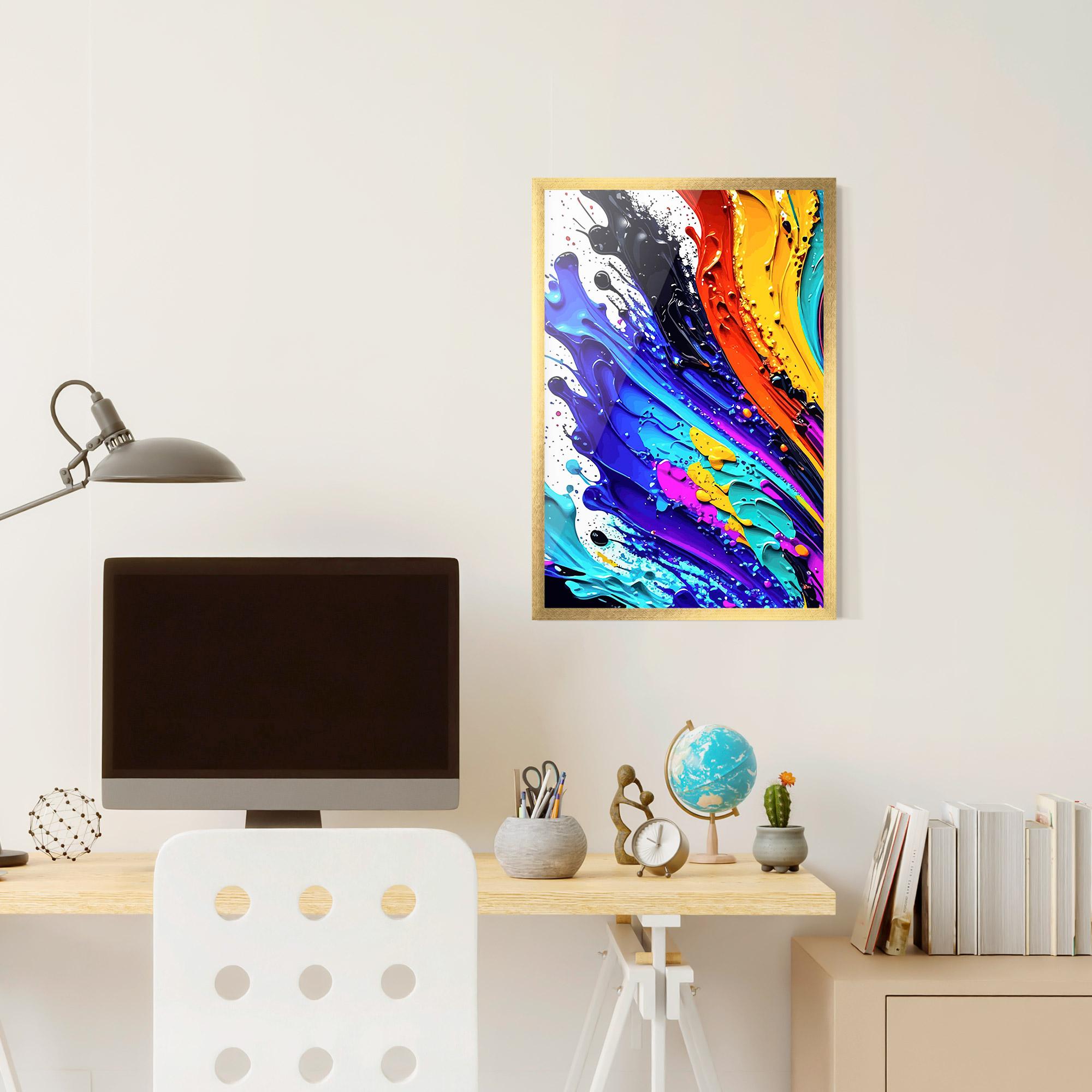 Gerahmte Poster Pretty Splash Color mockup 6