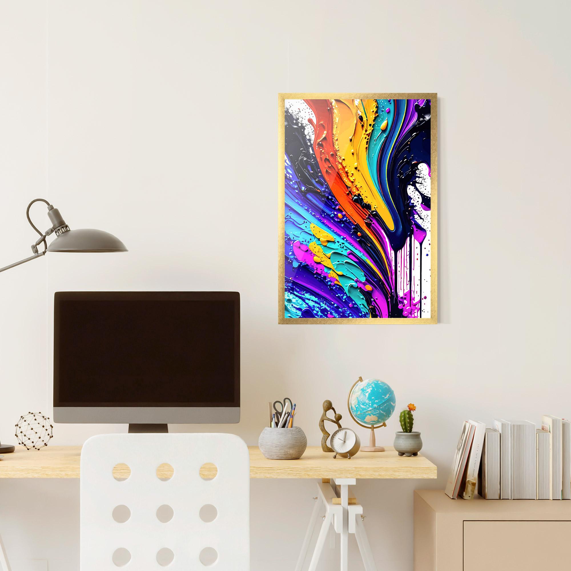 Gerahmte Poster Pretty Splash mockup 6