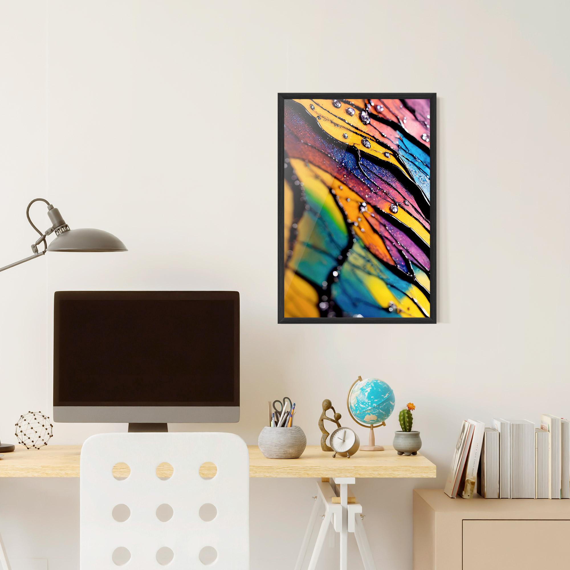 Gerahmte Poster Beautiful Colorful Epoxy mockup 6