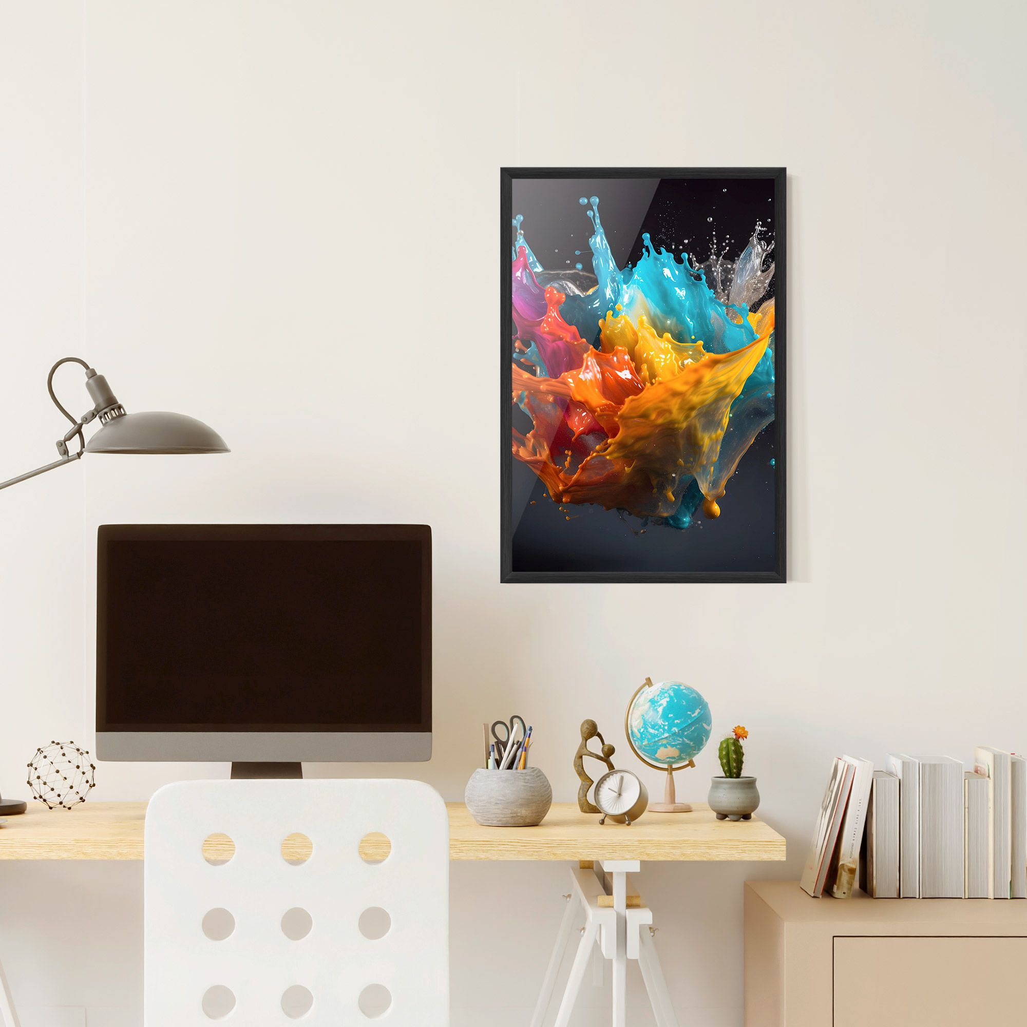 Colorful Splash Floating mockup 6