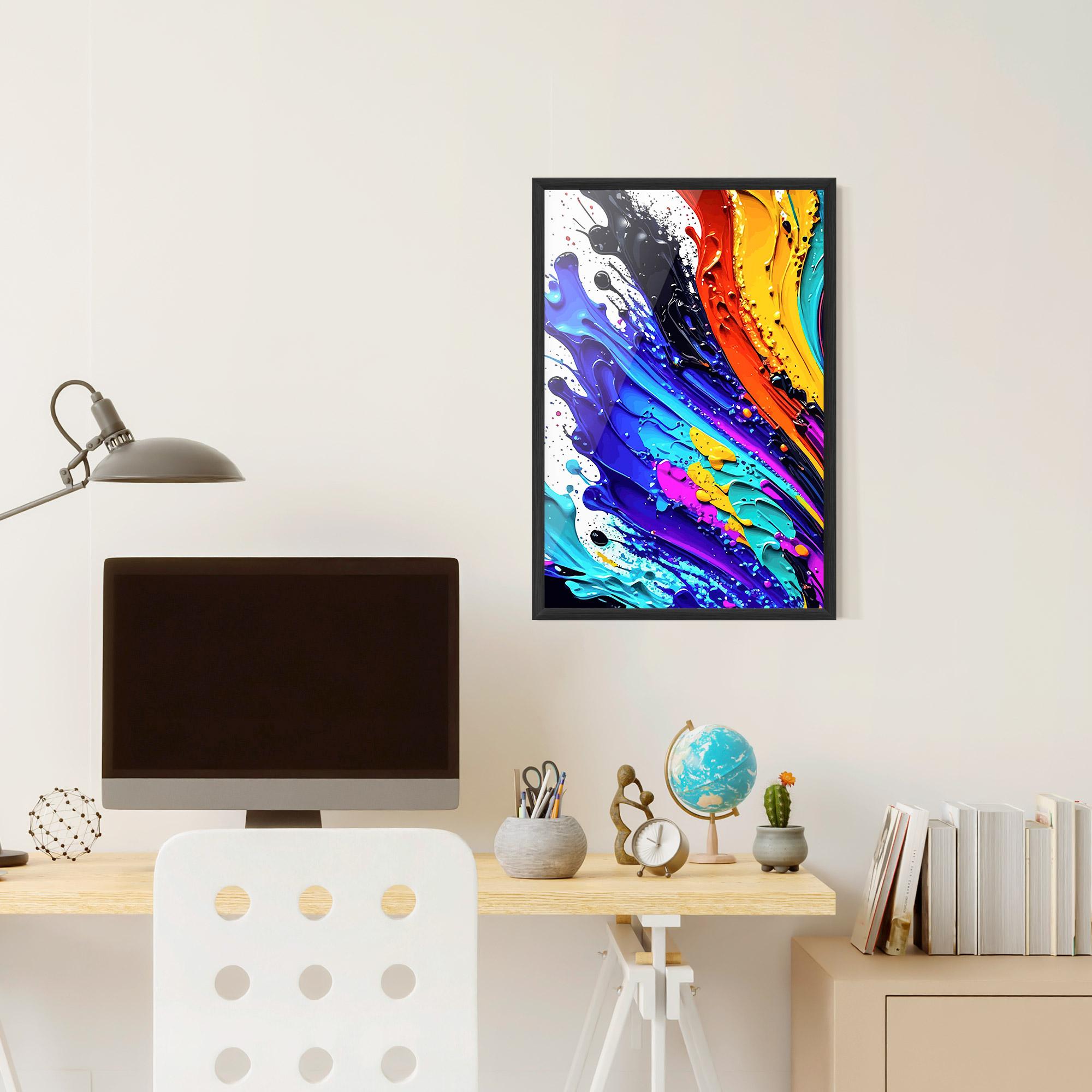 Gerahmte Poster Pretty Splash Color mockup 6