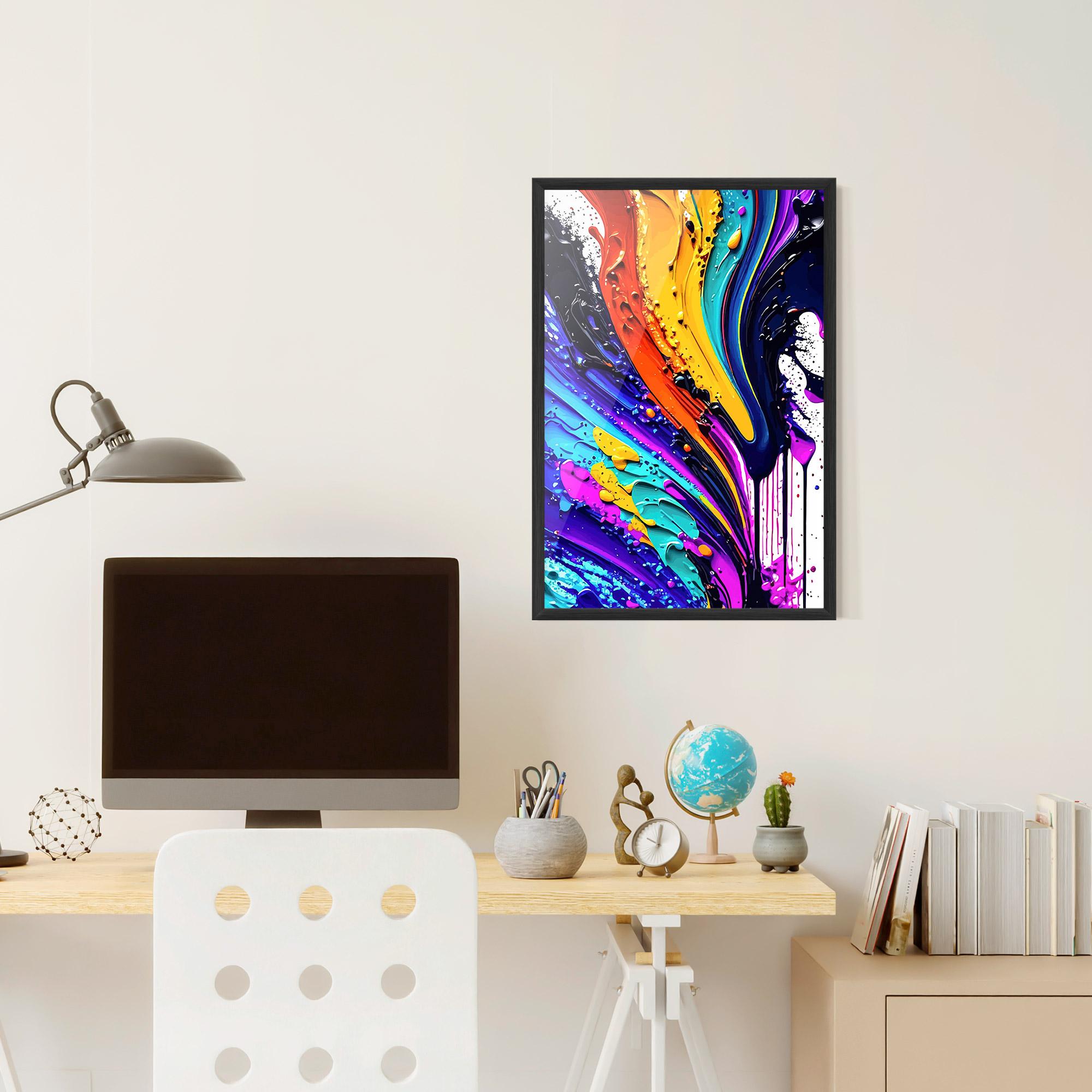 Gerahmte Poster Pretty Splash mockup 6