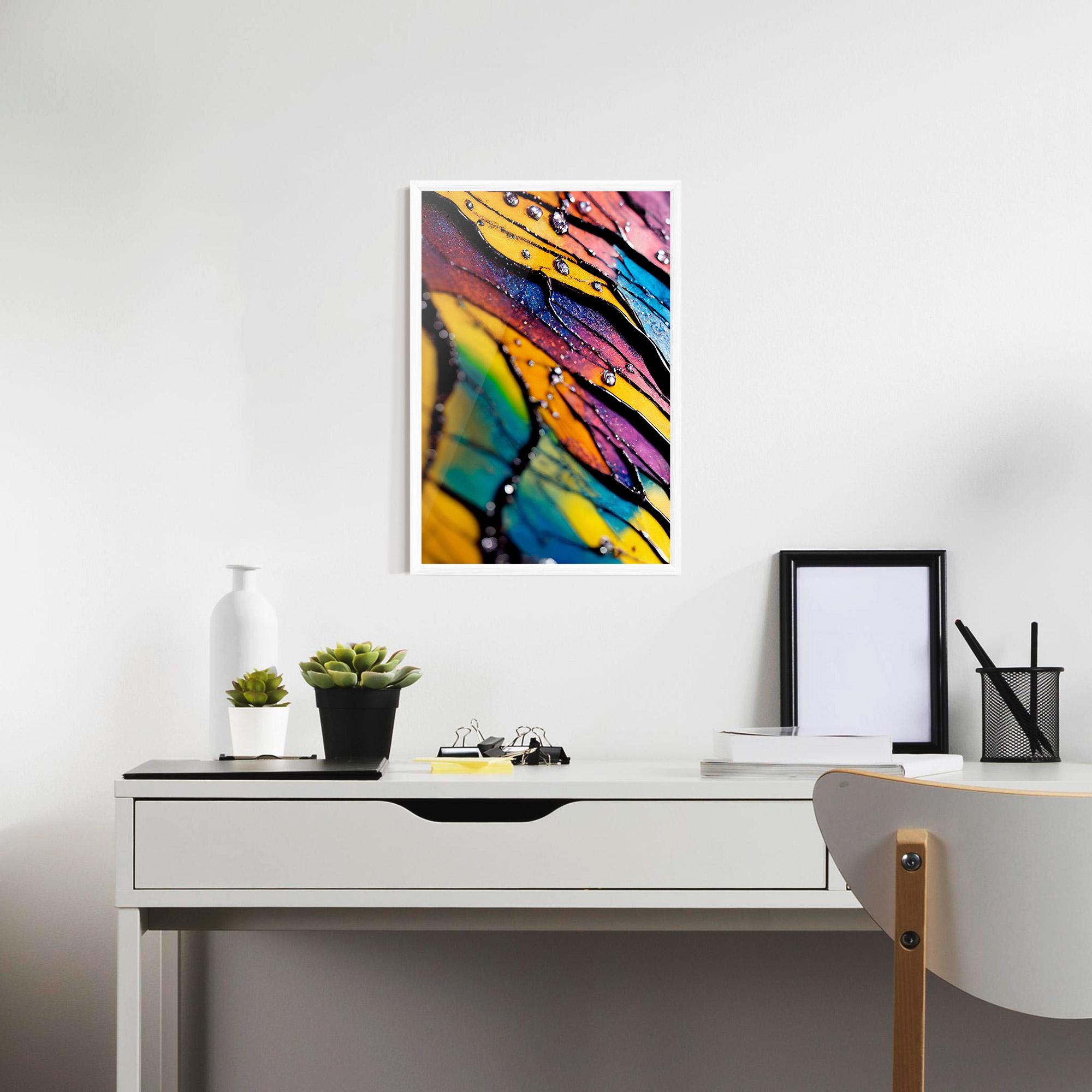 Gerahmte Poster Beautiful Colorful Epoxy mockup 7