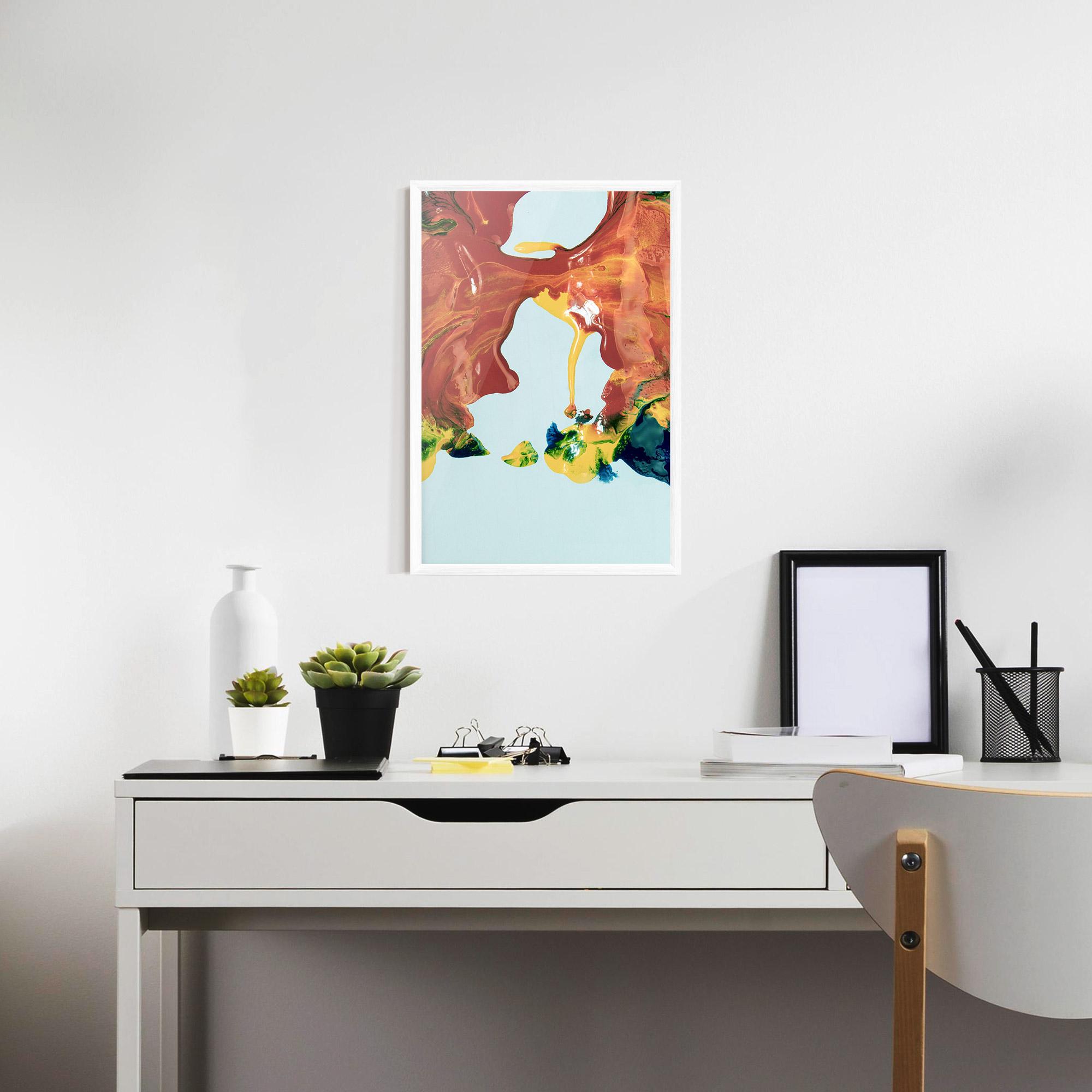 Gerahmte Poster Spilled Paint mockup 7