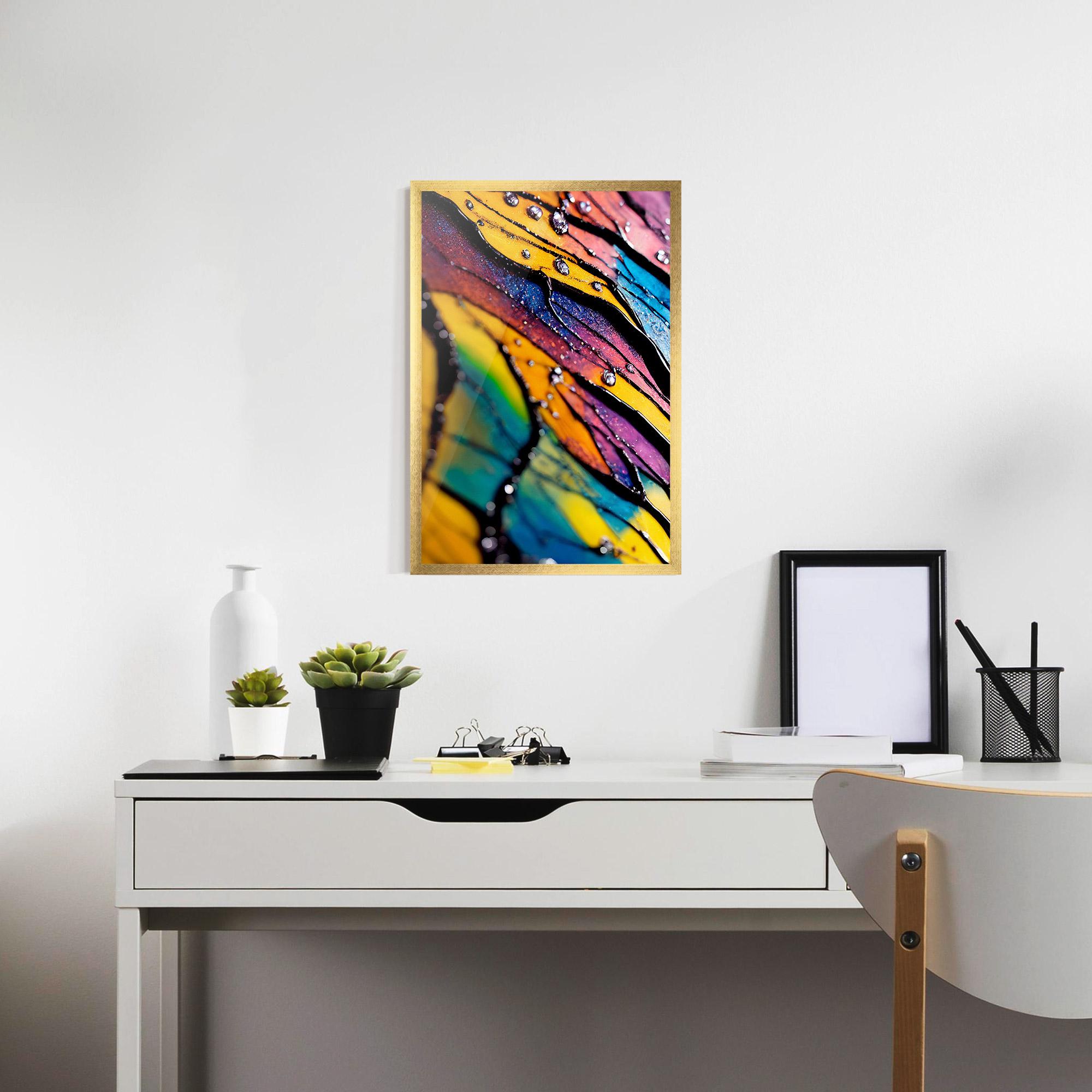 Gerahmte Poster Beautiful Colorful Epoxy mockup 7