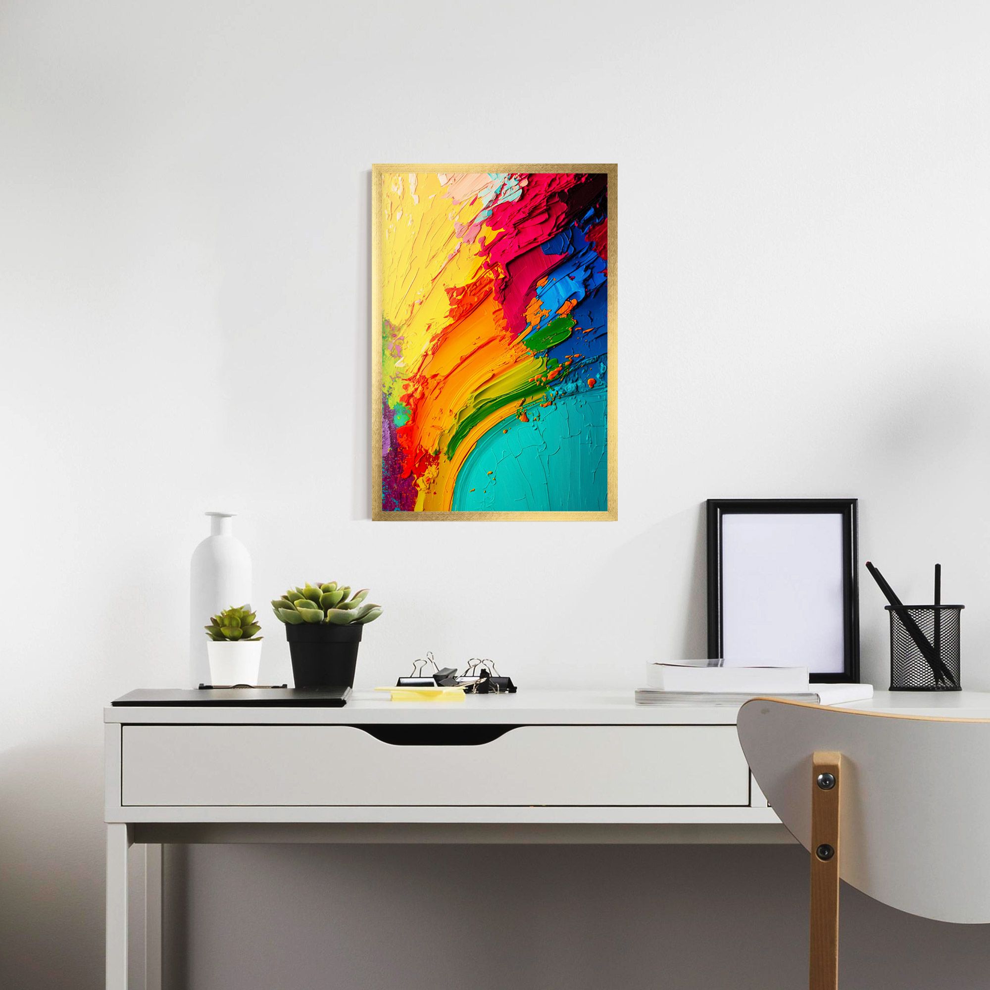 Multicolored Painting mockup 7