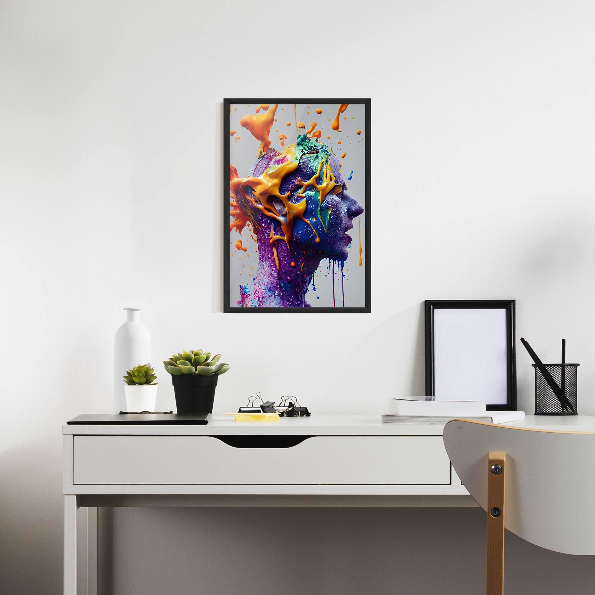 Abstract Purple Face mockup 7