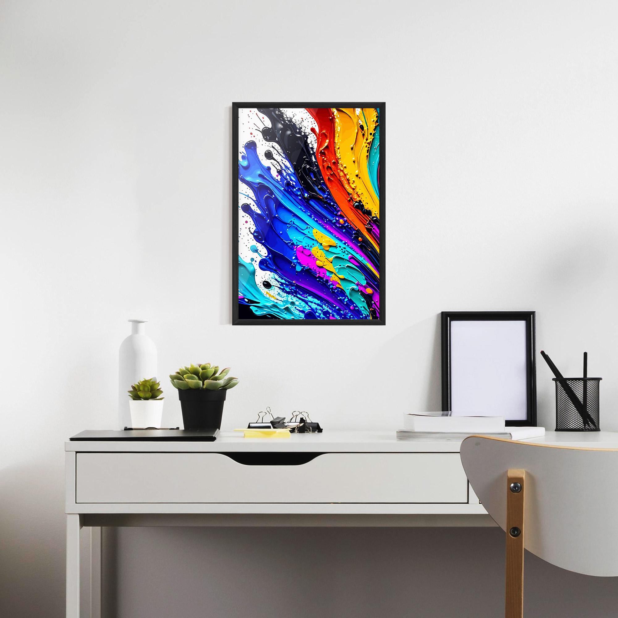 Gerahmte Poster Pretty Splash Color mockup 7