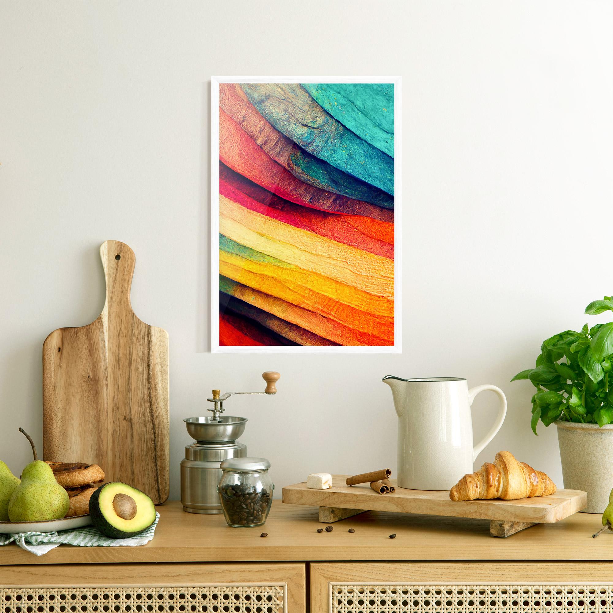 Gerahmte Poster Autumn Abstract Color mockup 8
