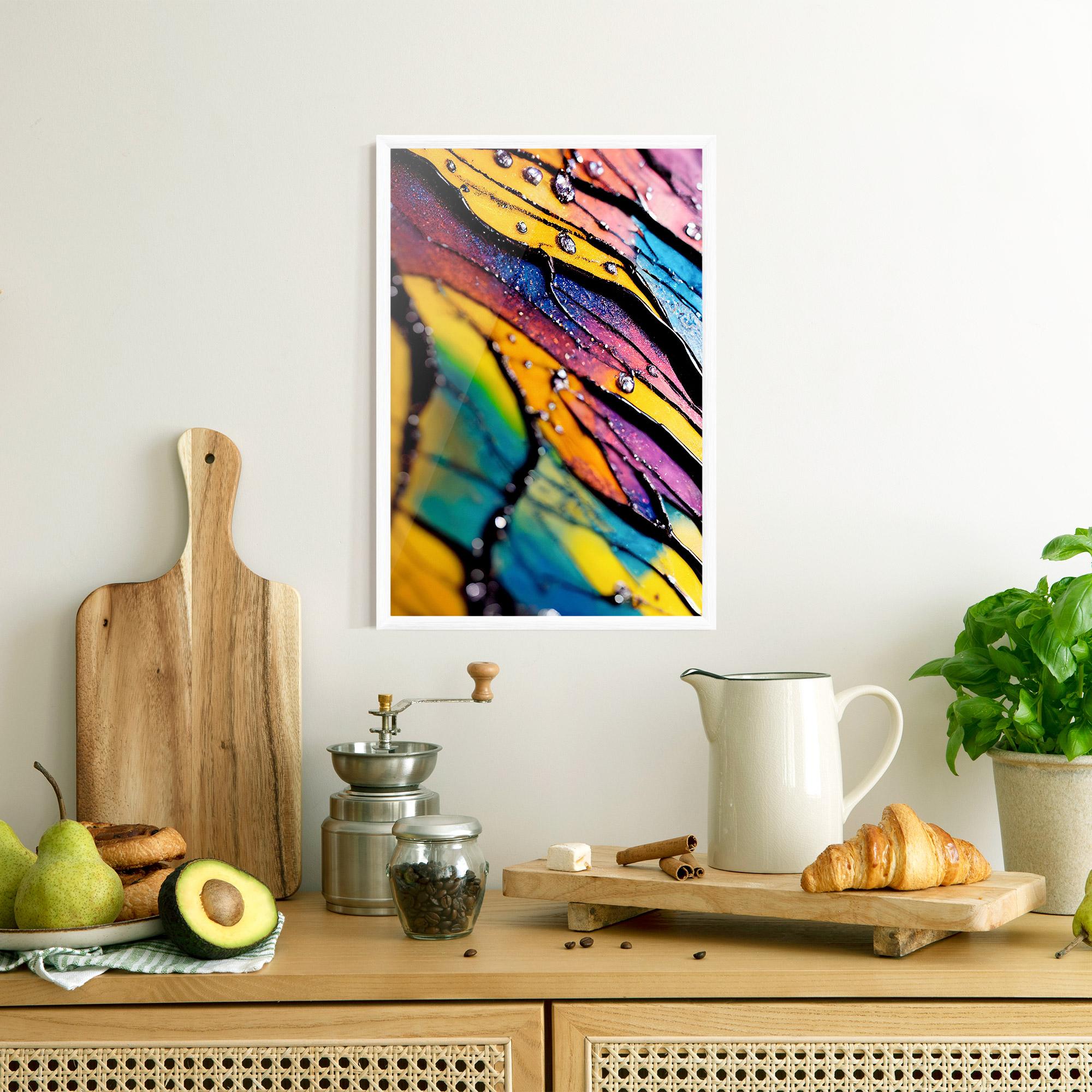 Gerahmte Poster Beautiful Colorful Epoxy mockup 8