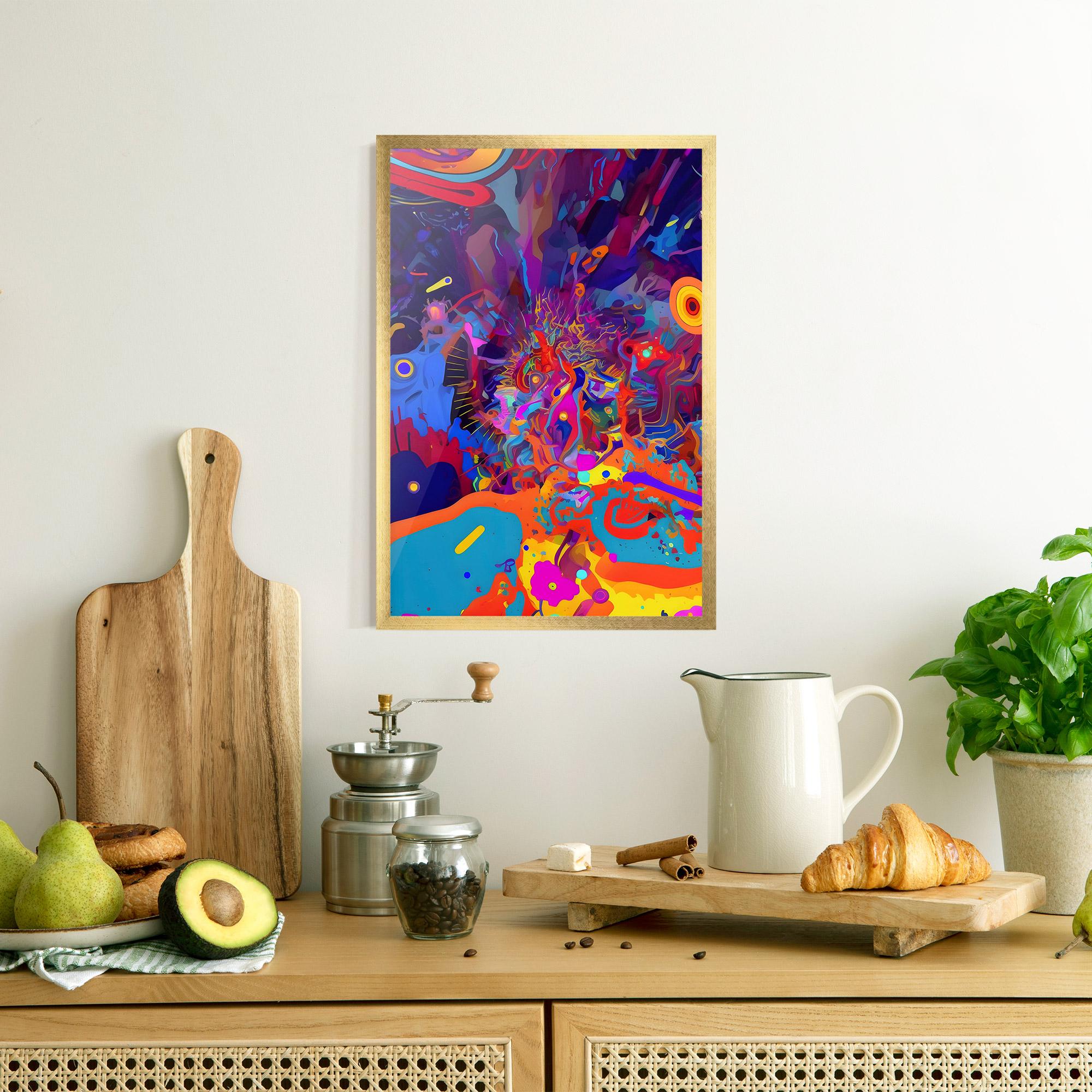 Gerahmte Poster Abstract Color Work mockup 8