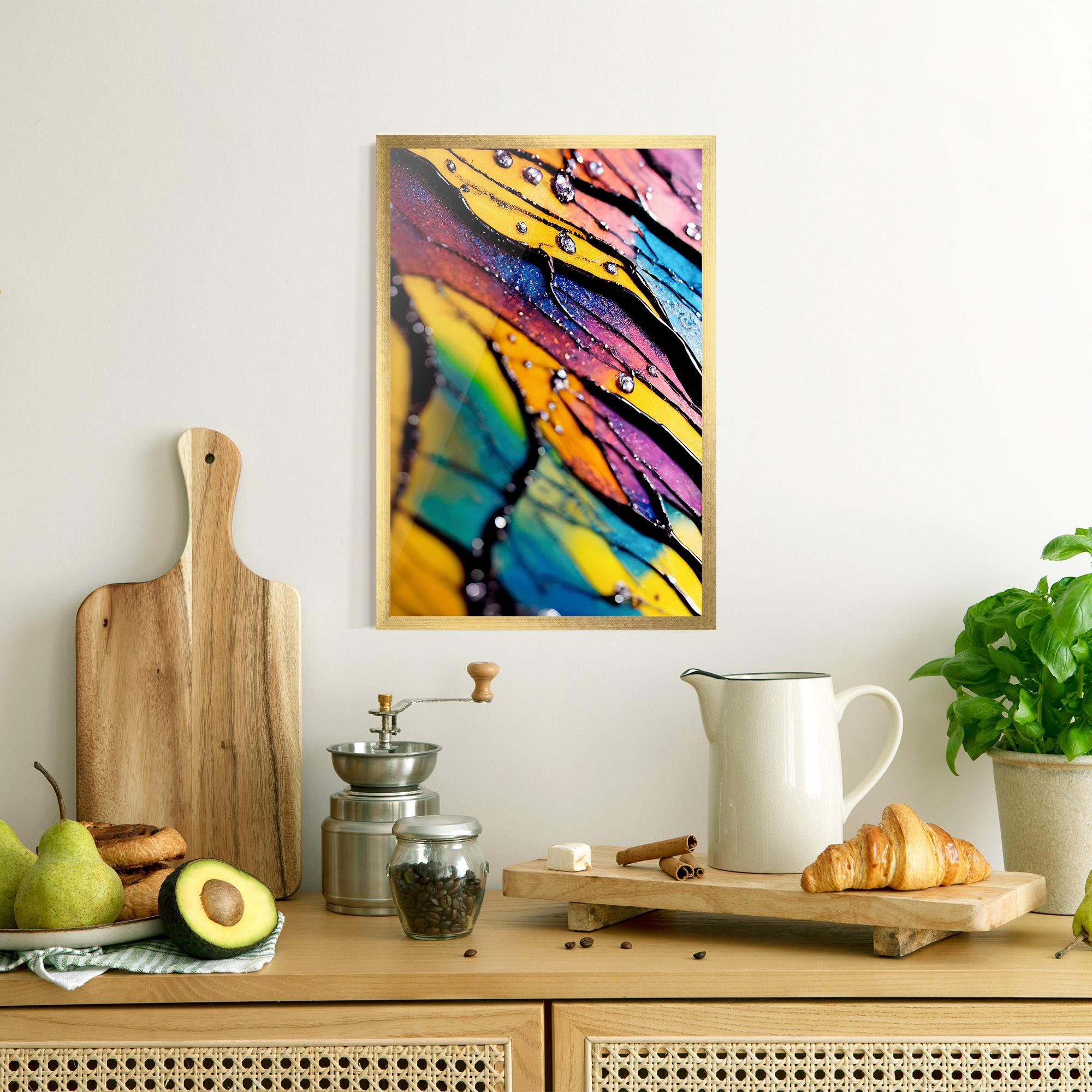 Gerahmte Poster Beautiful Colorful Epoxy mockup 8