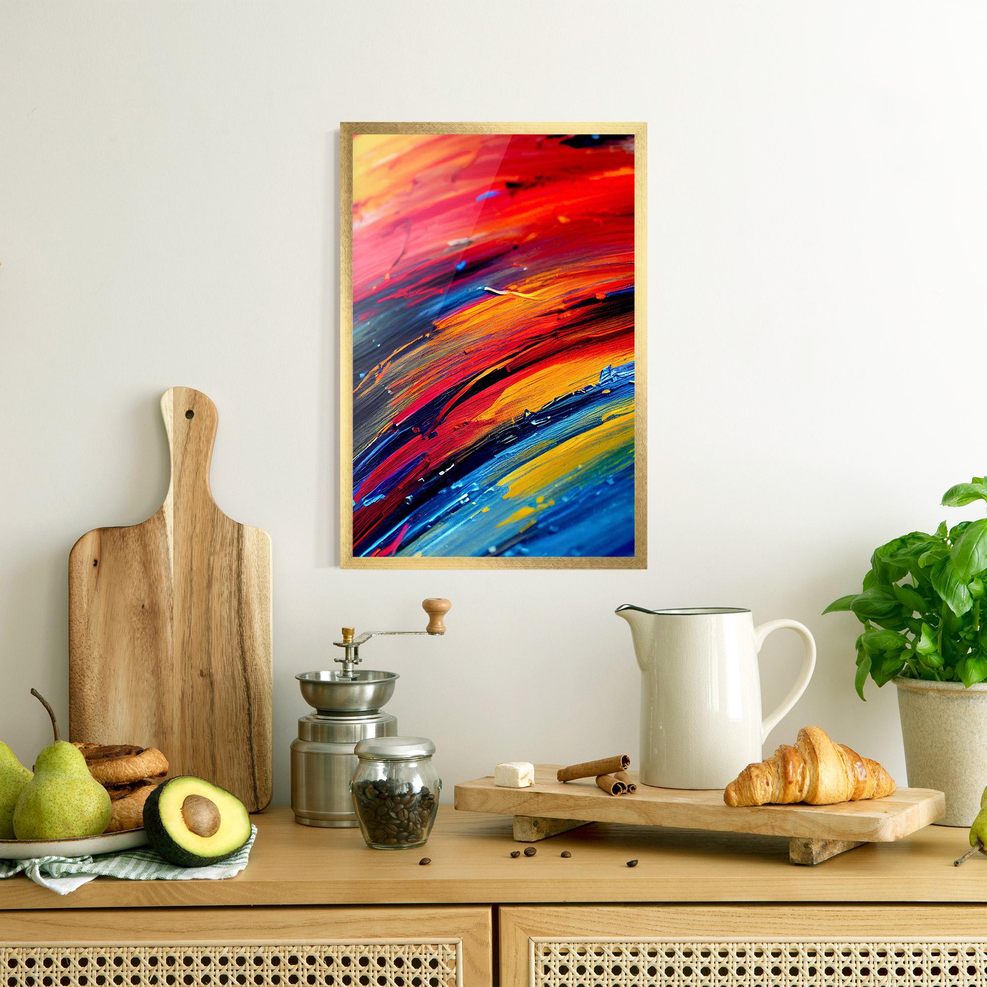 Gerahmte Poster Horizontal Color Shot mockup 8