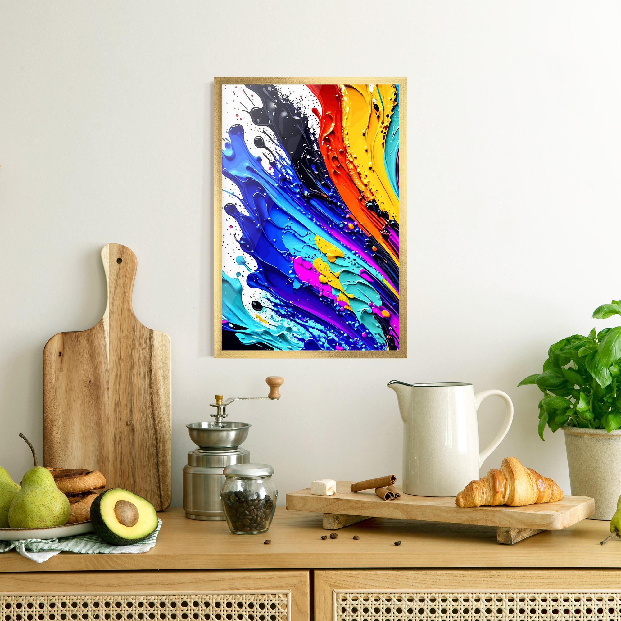 Gerahmte Poster Pretty Splash Color mockup 8