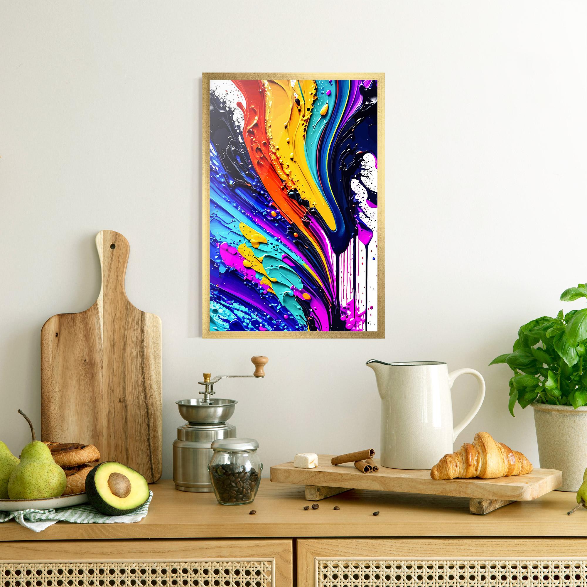 Gerahmte Poster Pretty Splash mockup 8