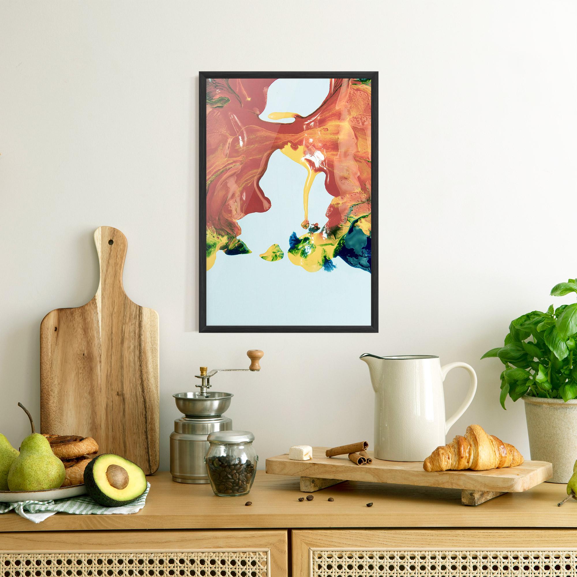 Gerahmte Poster Spilled Paint mockup 8