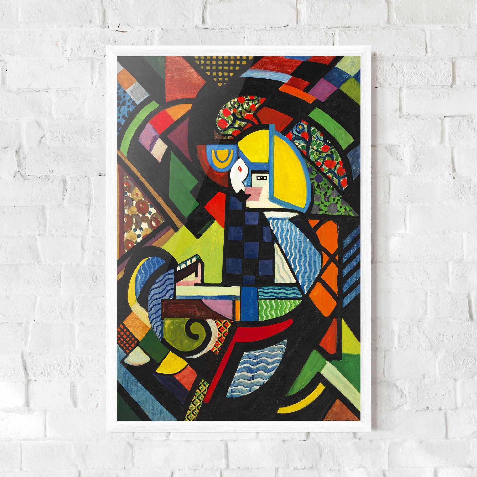 Gerahmte Poster Mix Color Shapes mockup 0