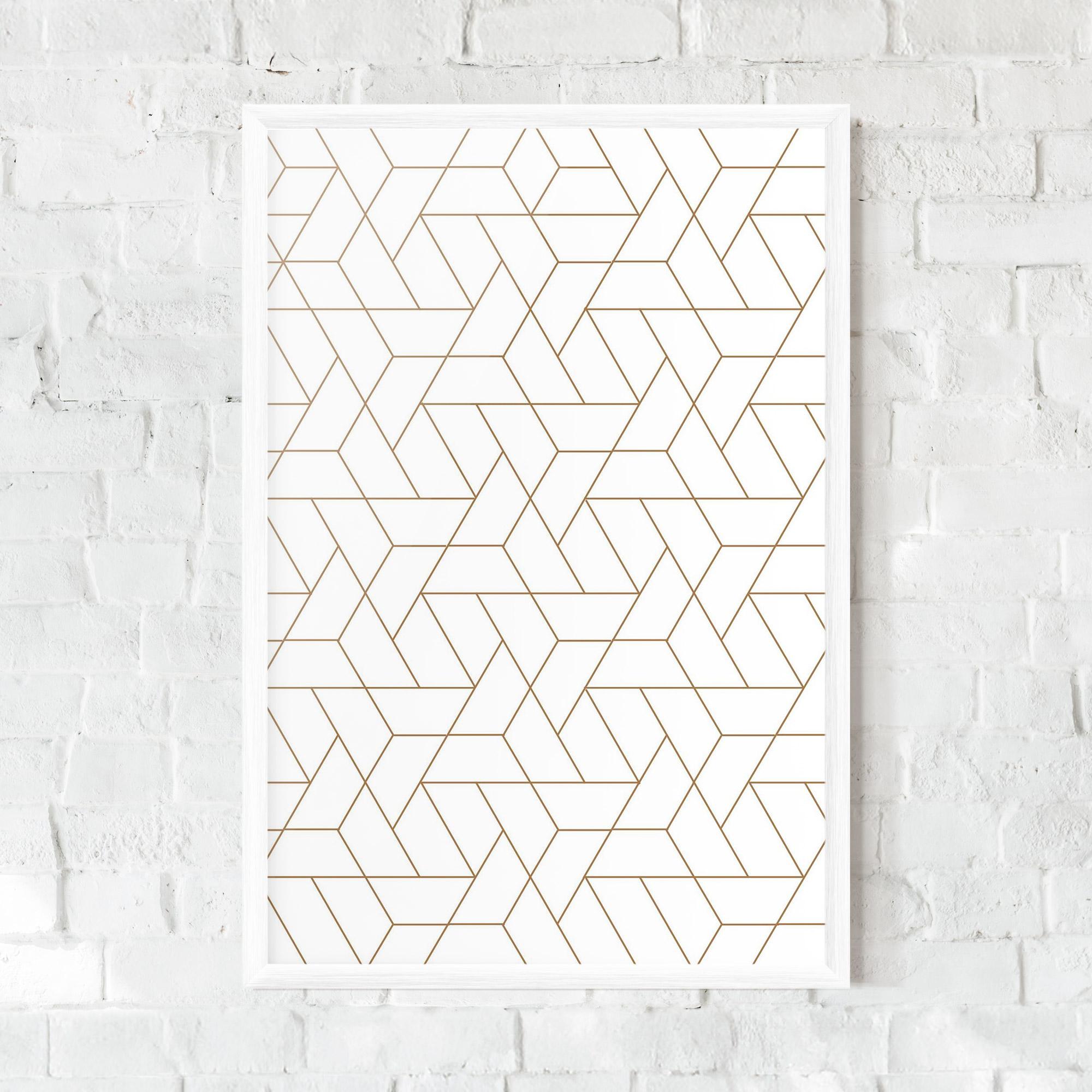 Gerahmte Poster Triangular Shape mockup 0