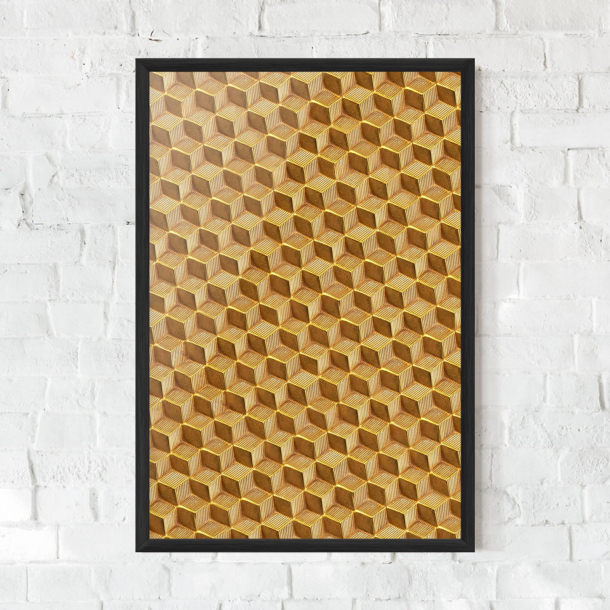 Gerahmte Poster Small Yellow Square mockup 0