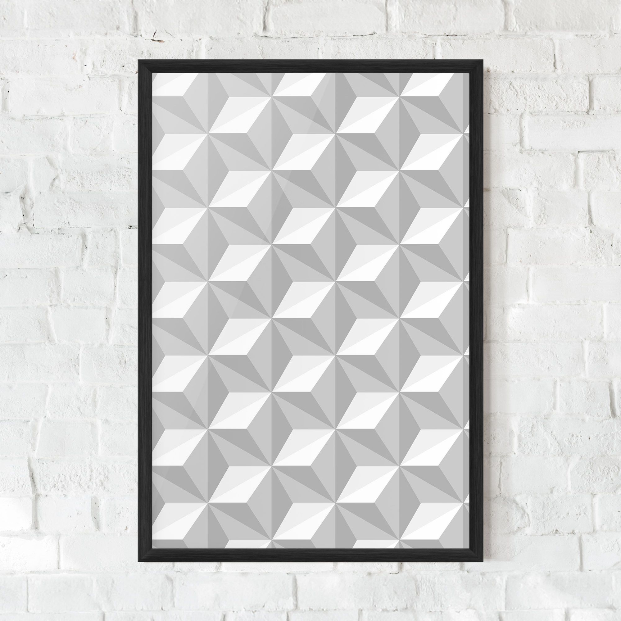 White Triangle Pattern mockup 0