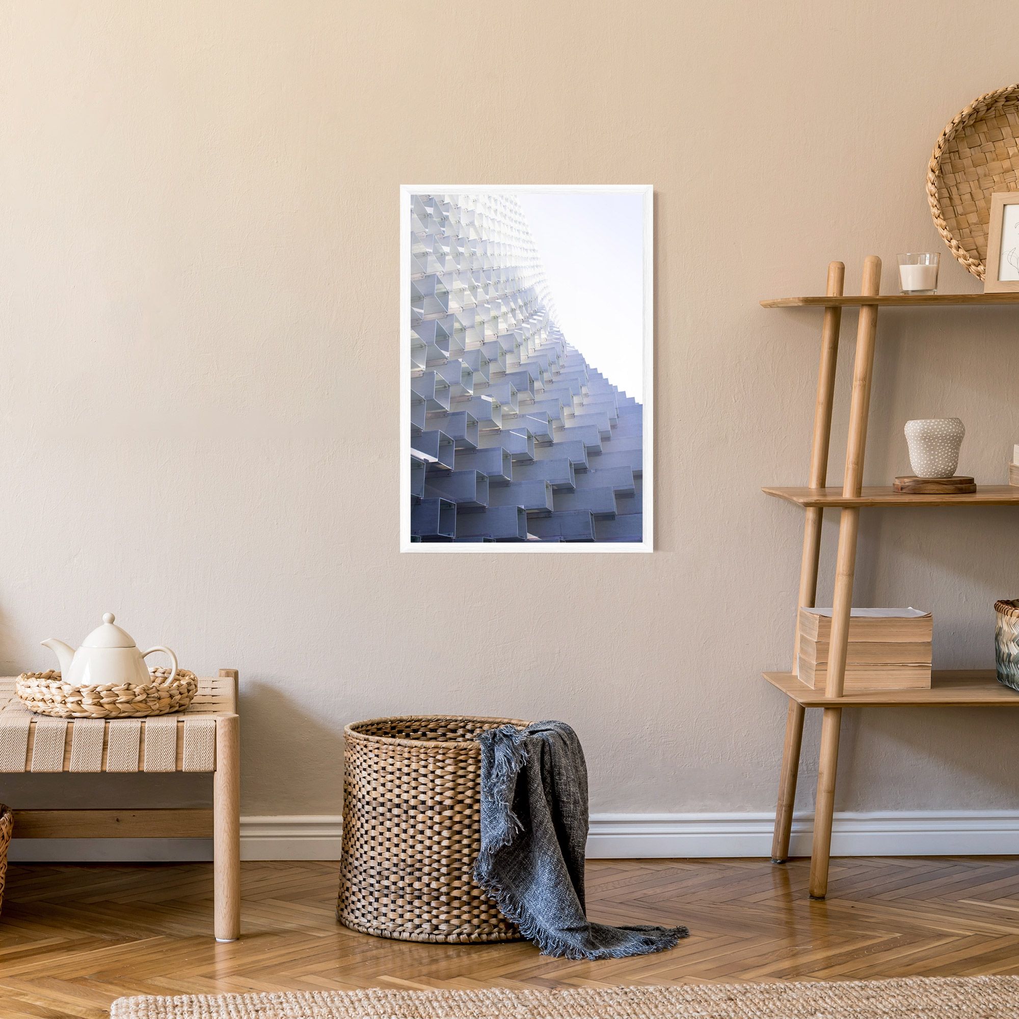 3d White Square mockup 9