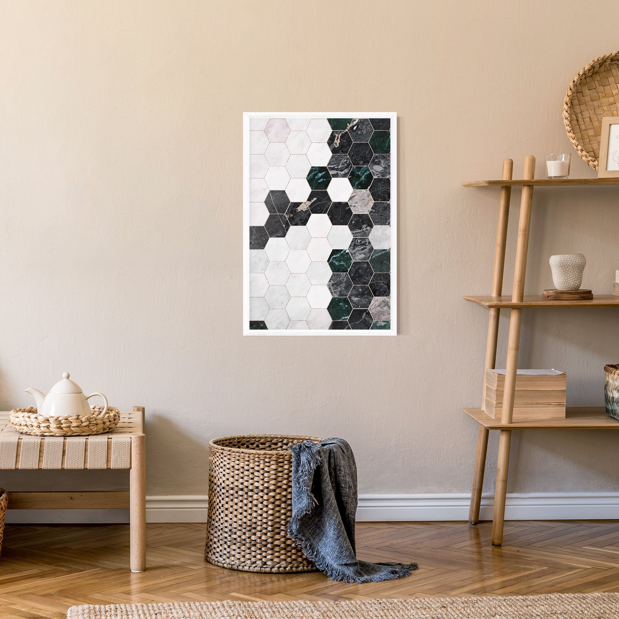 Green Hexagon mockup 9