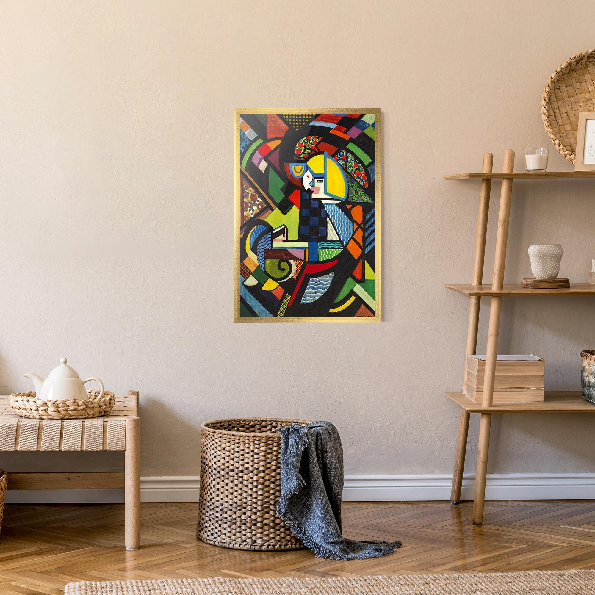 Gerahmte Poster Mix Color Shapes mockup 9