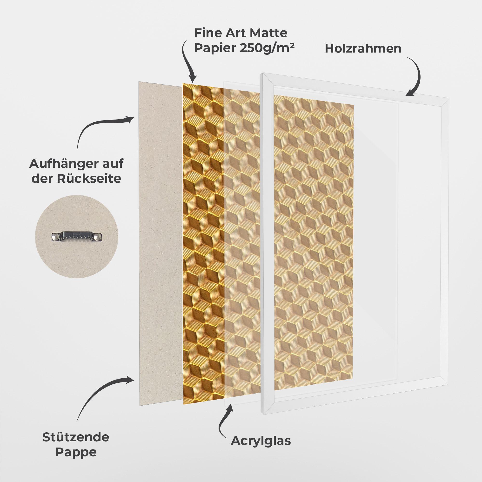 Gerahmte Poster Small Yellow Square mockup 1