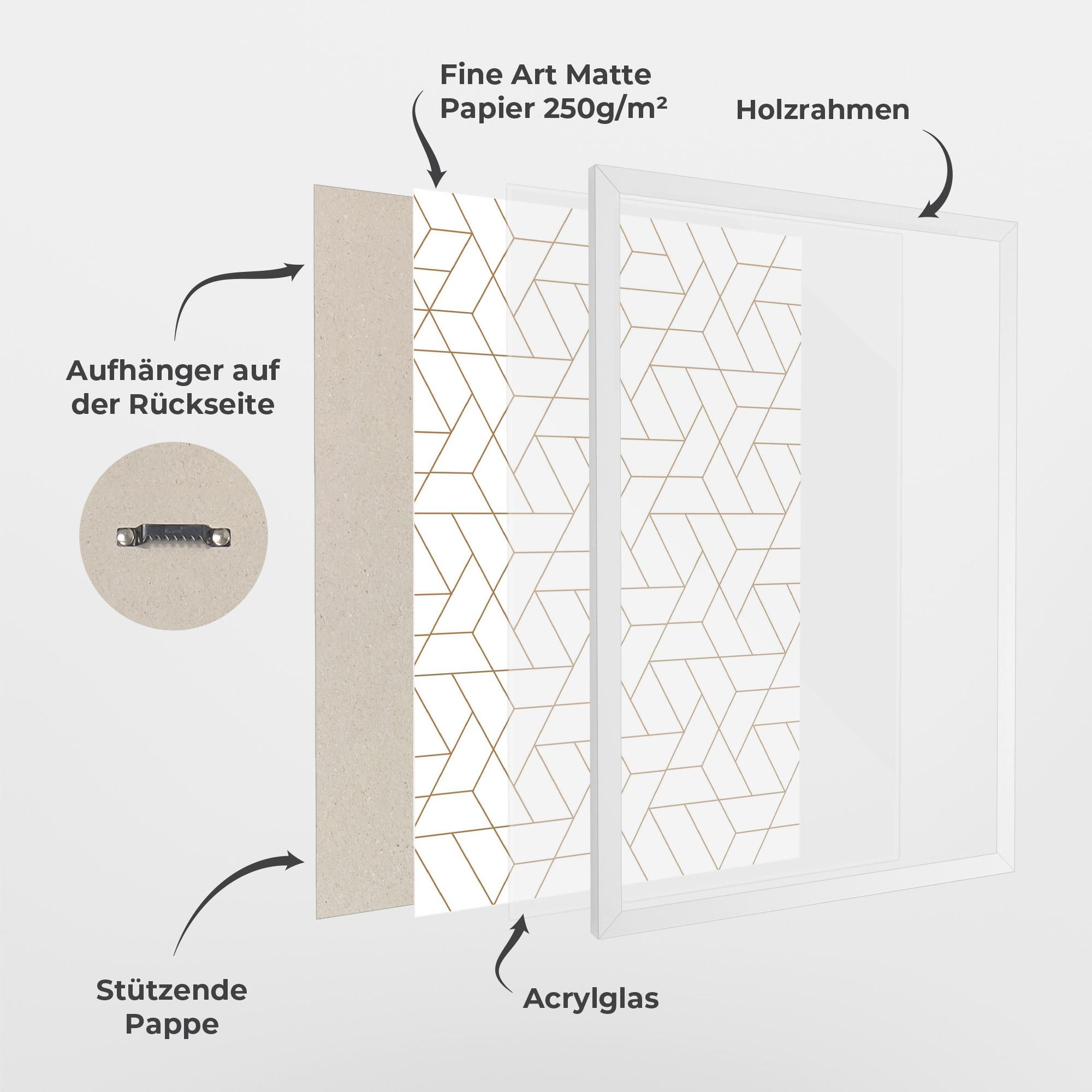 Gerahmte Poster Triangular Shape mockup 1