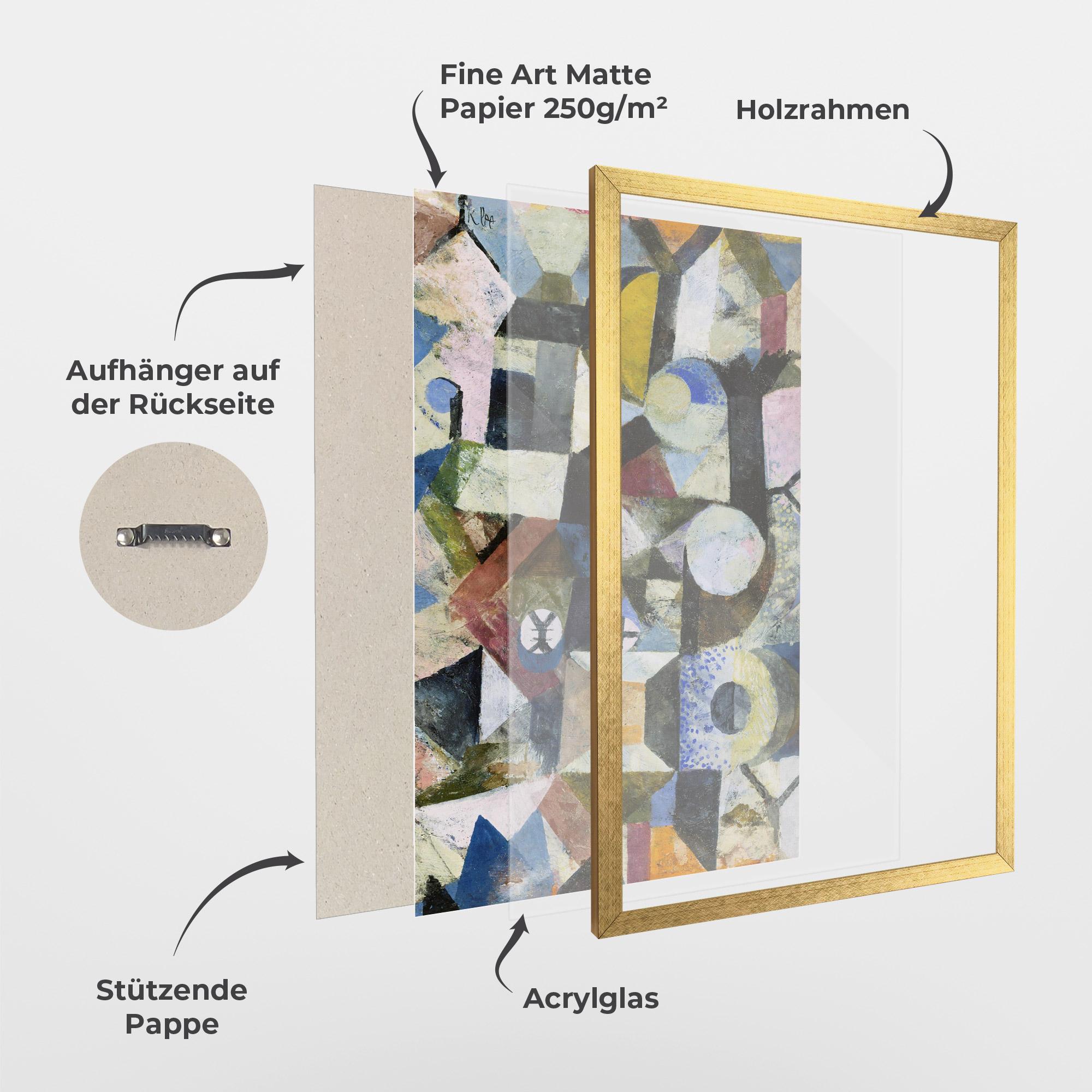 Gerahmte Poster Abstract Geometric mockup 1