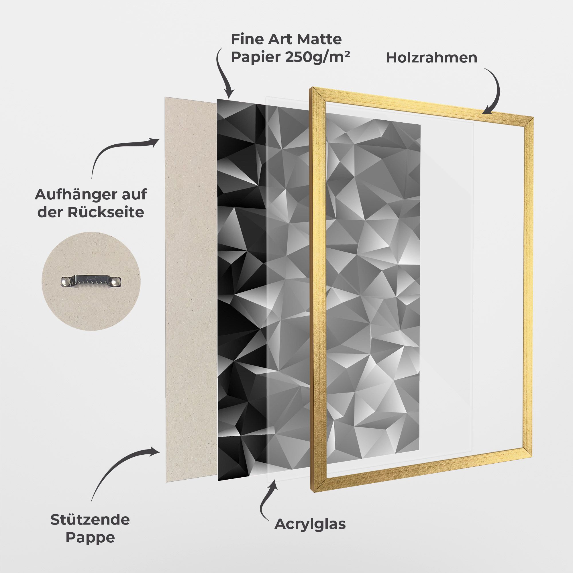 Black Triangle Pattern mockup 1