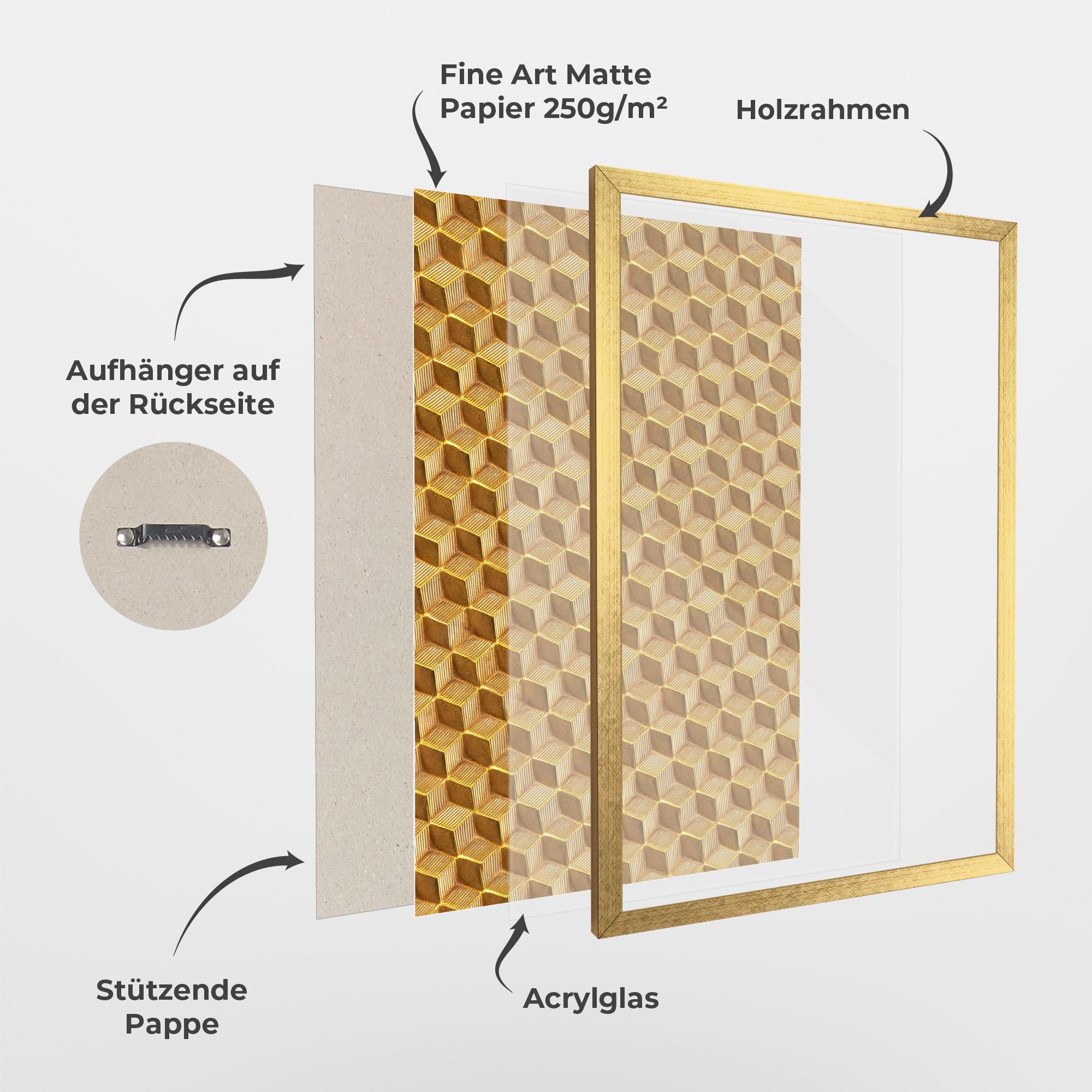 Gerahmte Poster Small Yellow Square mockup 1