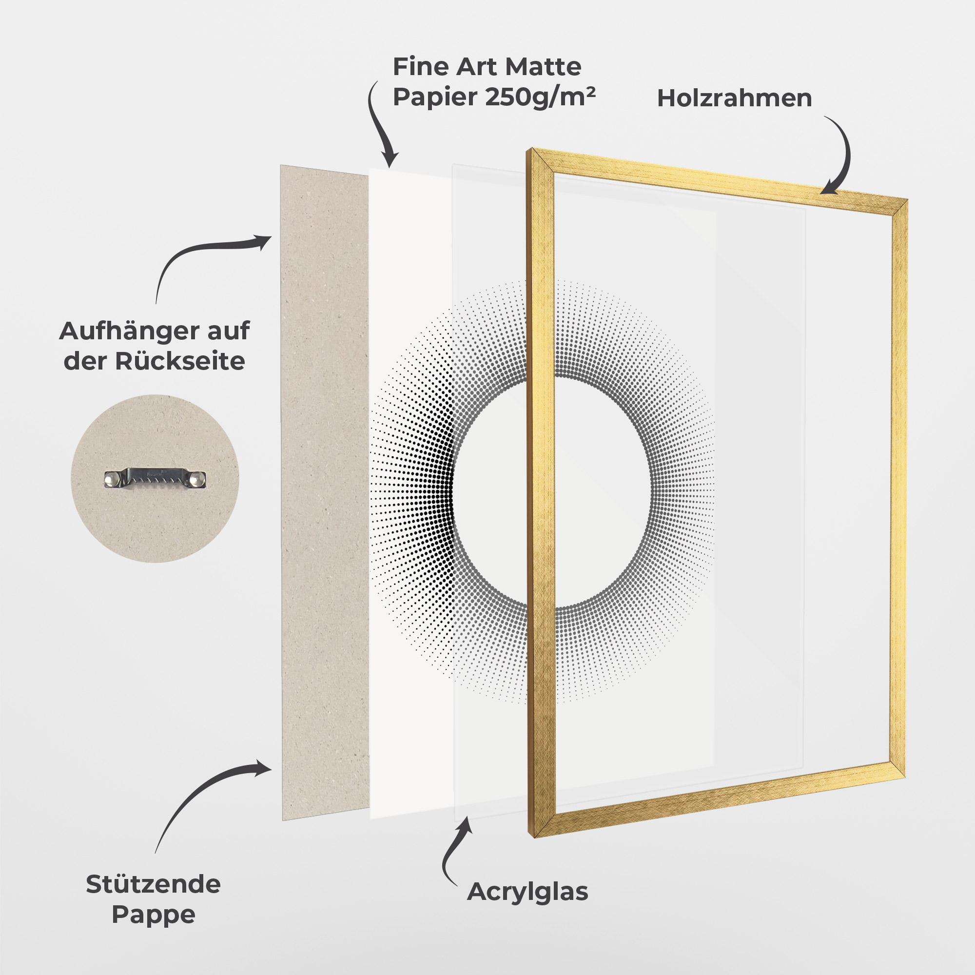 Gerahmte Poster White Center mockup 1