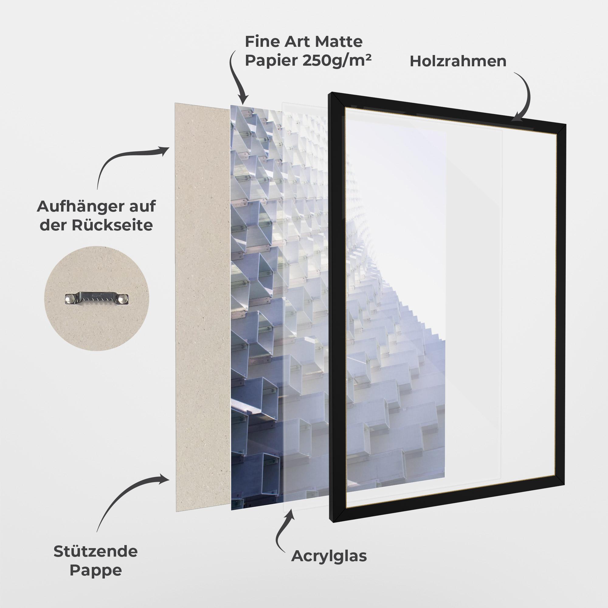 Gerahmte Poster 3d White Square mockup 1