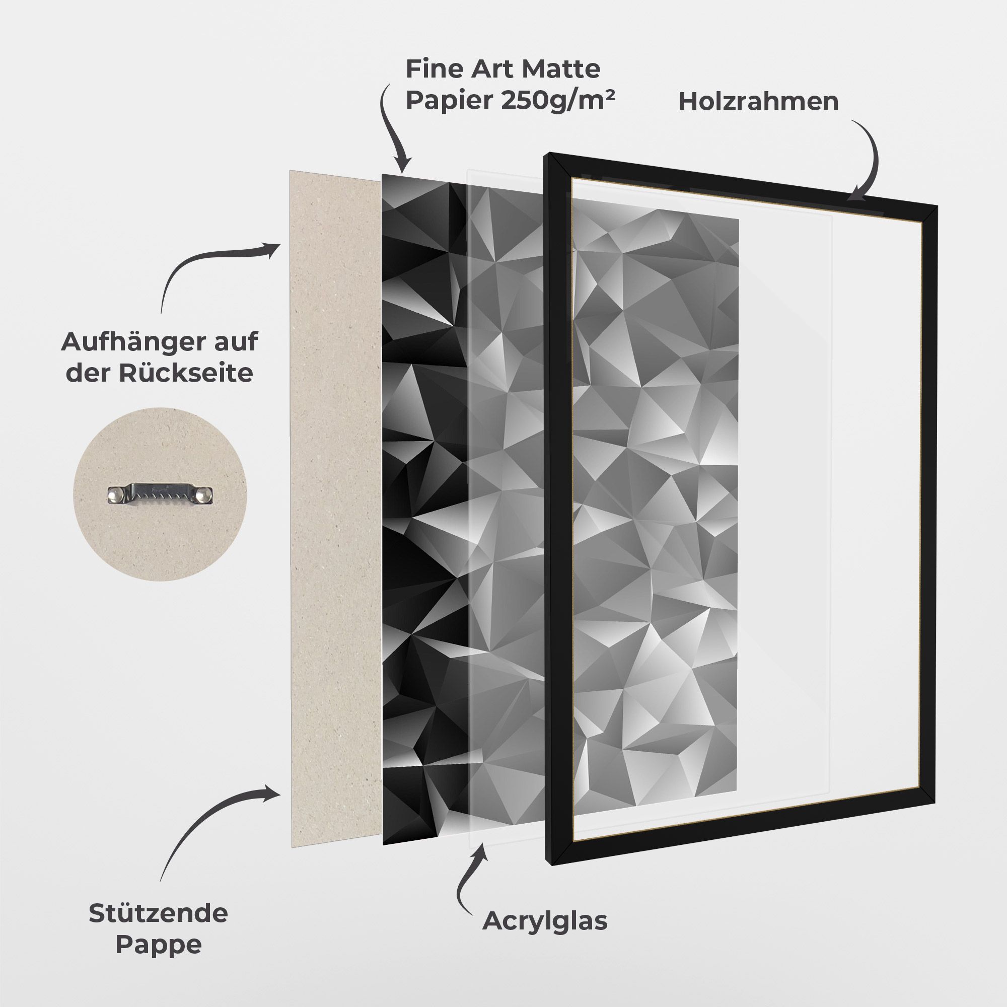 Black Triangle Pattern mockup 1