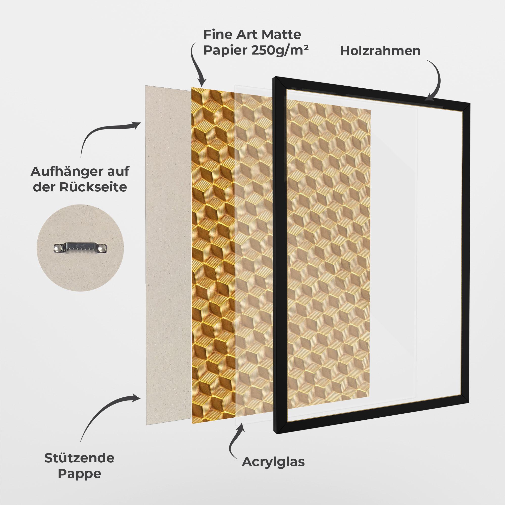 Gerahmte Poster Small Yellow Square mockup 1