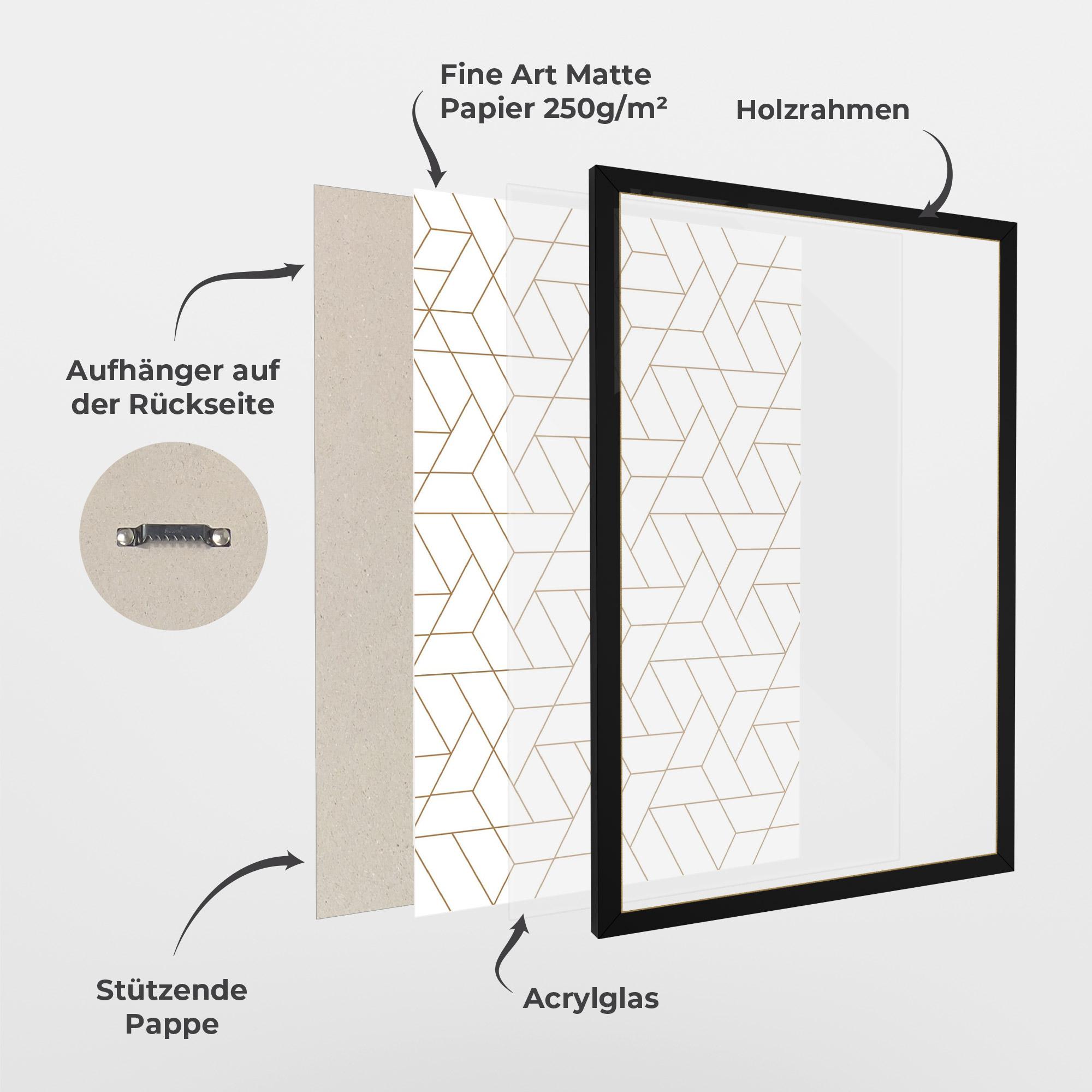 Gerahmte Poster Triangular Shape mockup 1