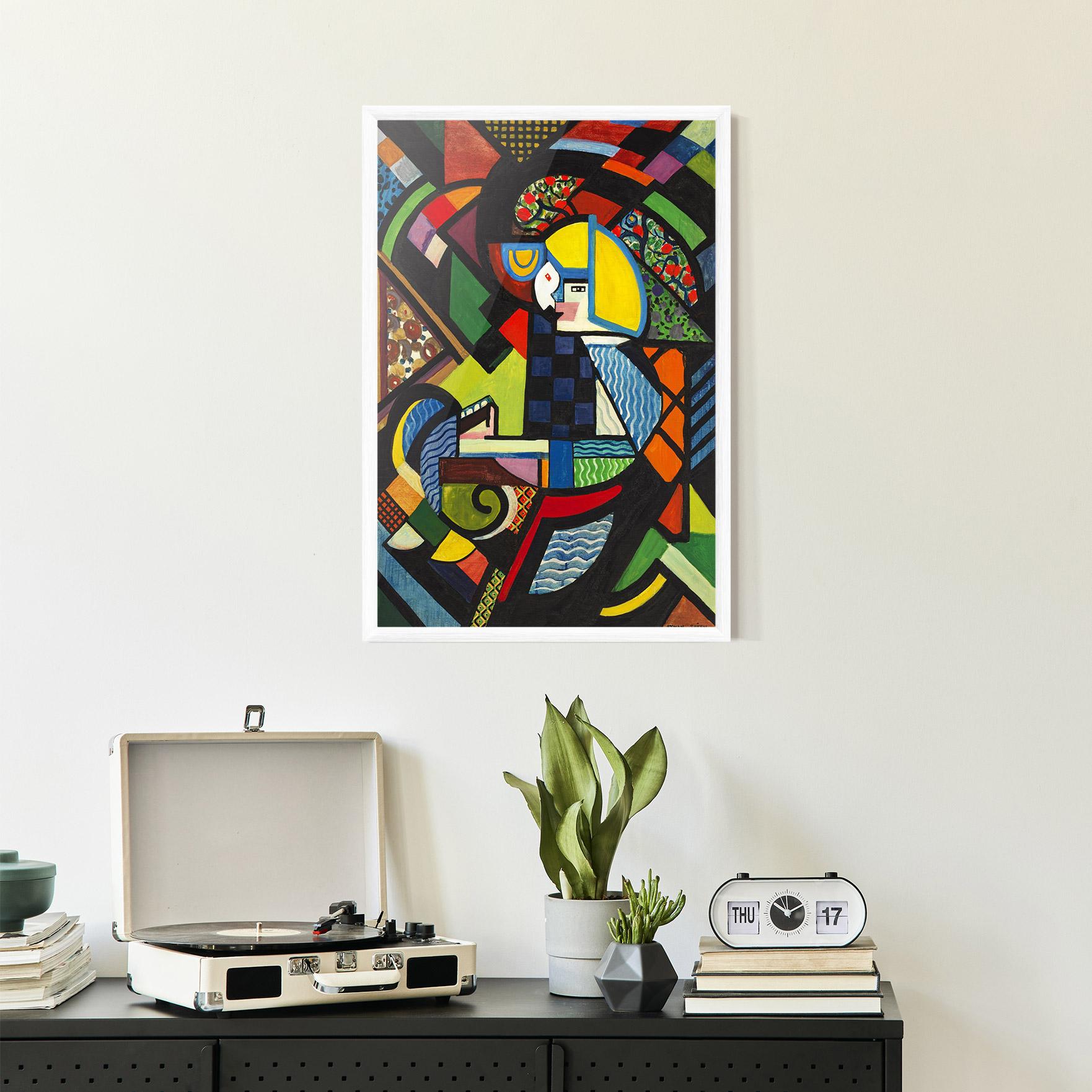 Gerahmte Poster Mix Color Shapes mockup 2