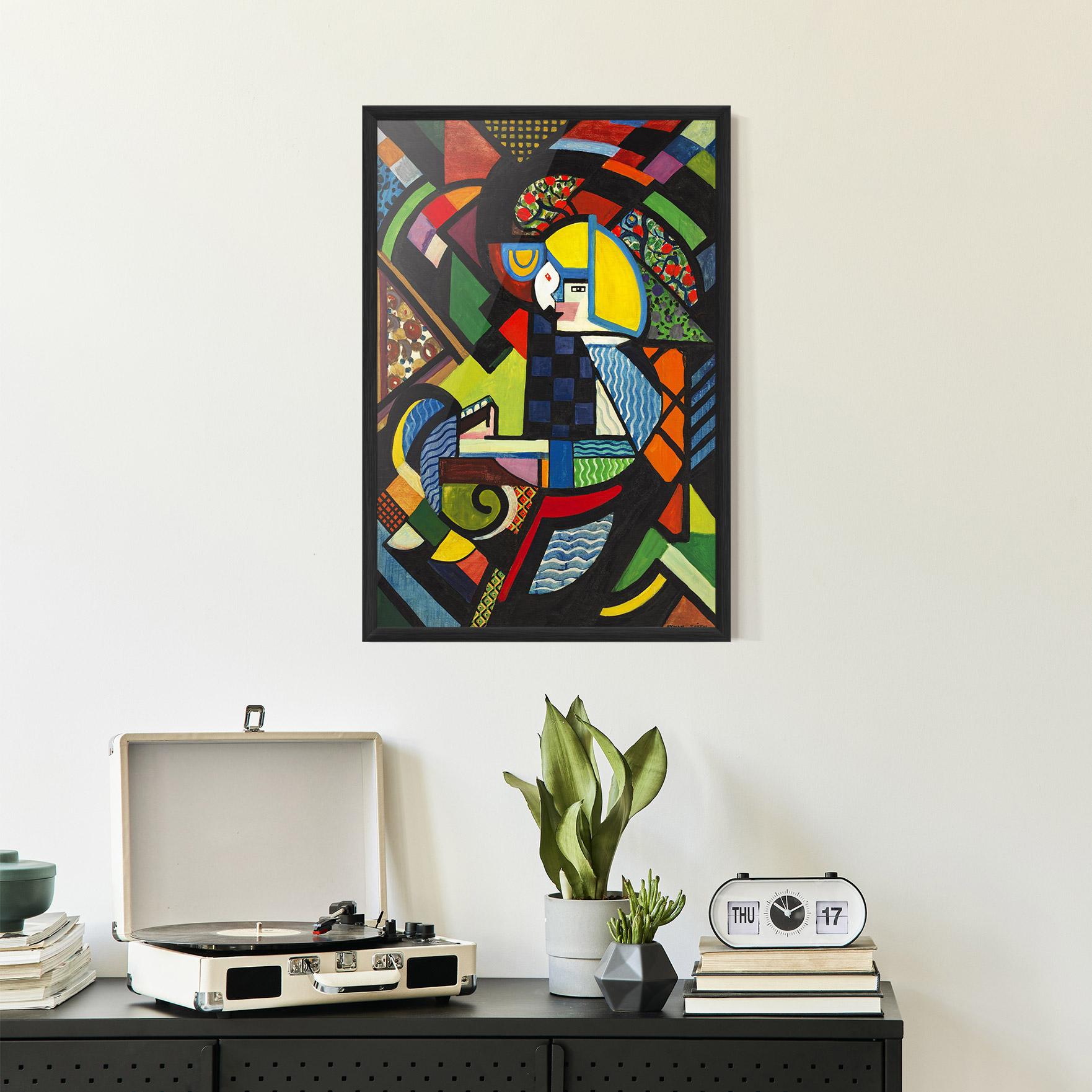 Gerahmte Poster Mix Color Shapes mockup 2