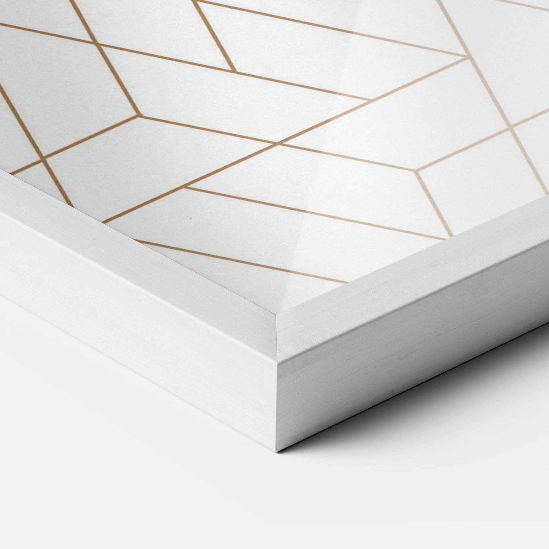 Gerahmte Poster Triangular Shape mockup 3