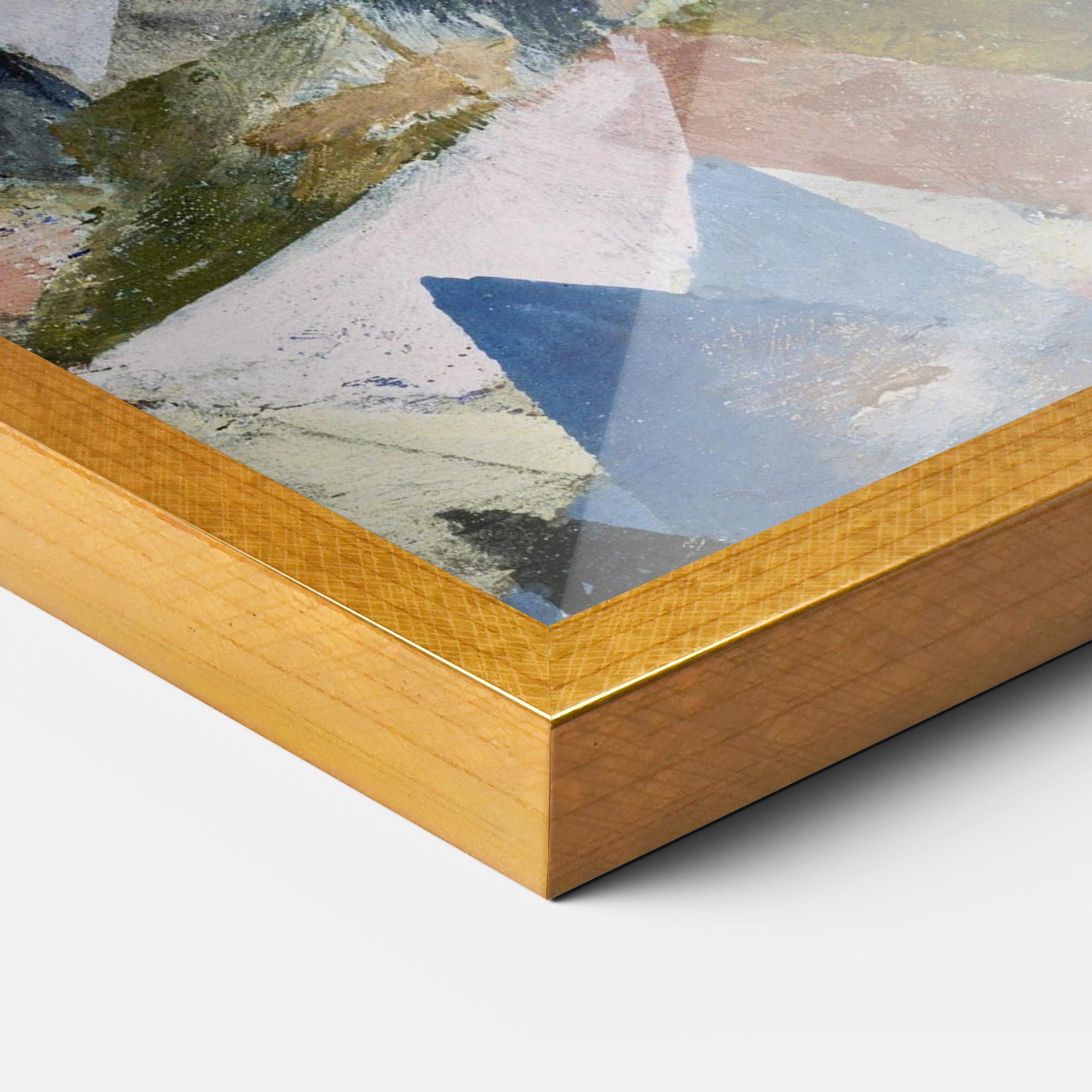 Gerahmte Poster Abstract Geometric mockup 3