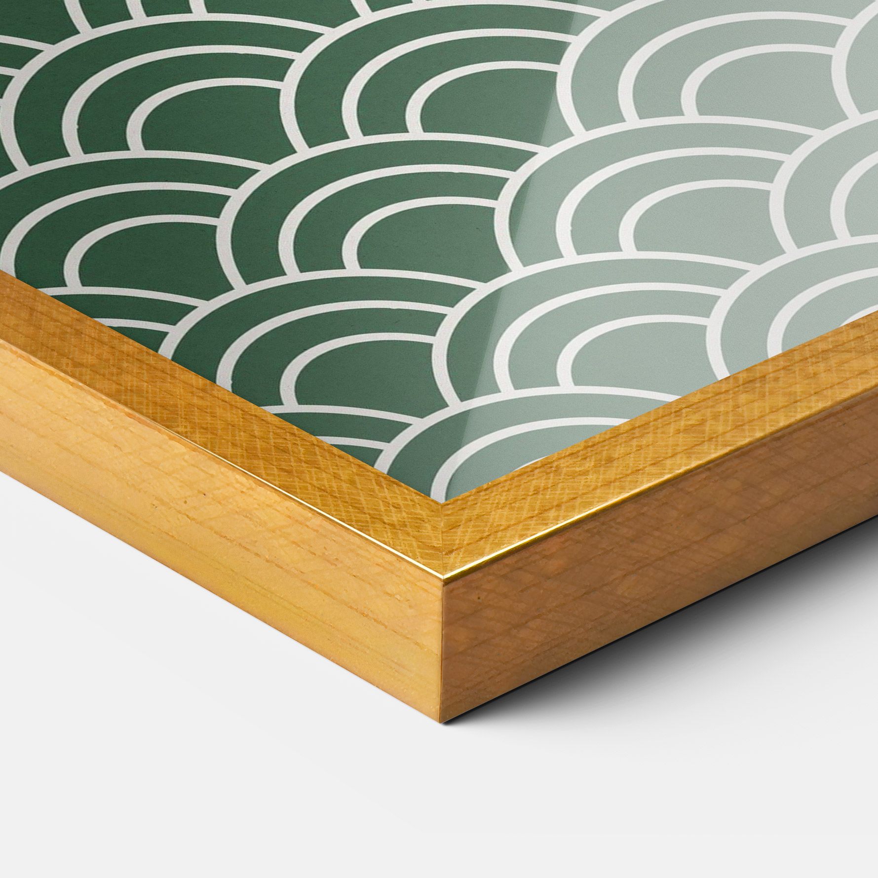 Green Semi Circle mockup 3