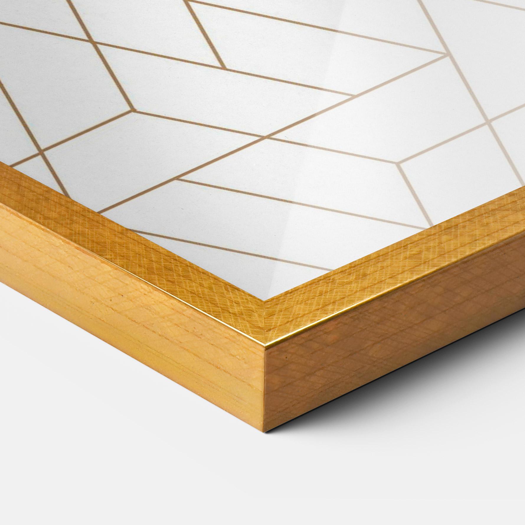 Gerahmte Poster Triangular Shape mockup 3